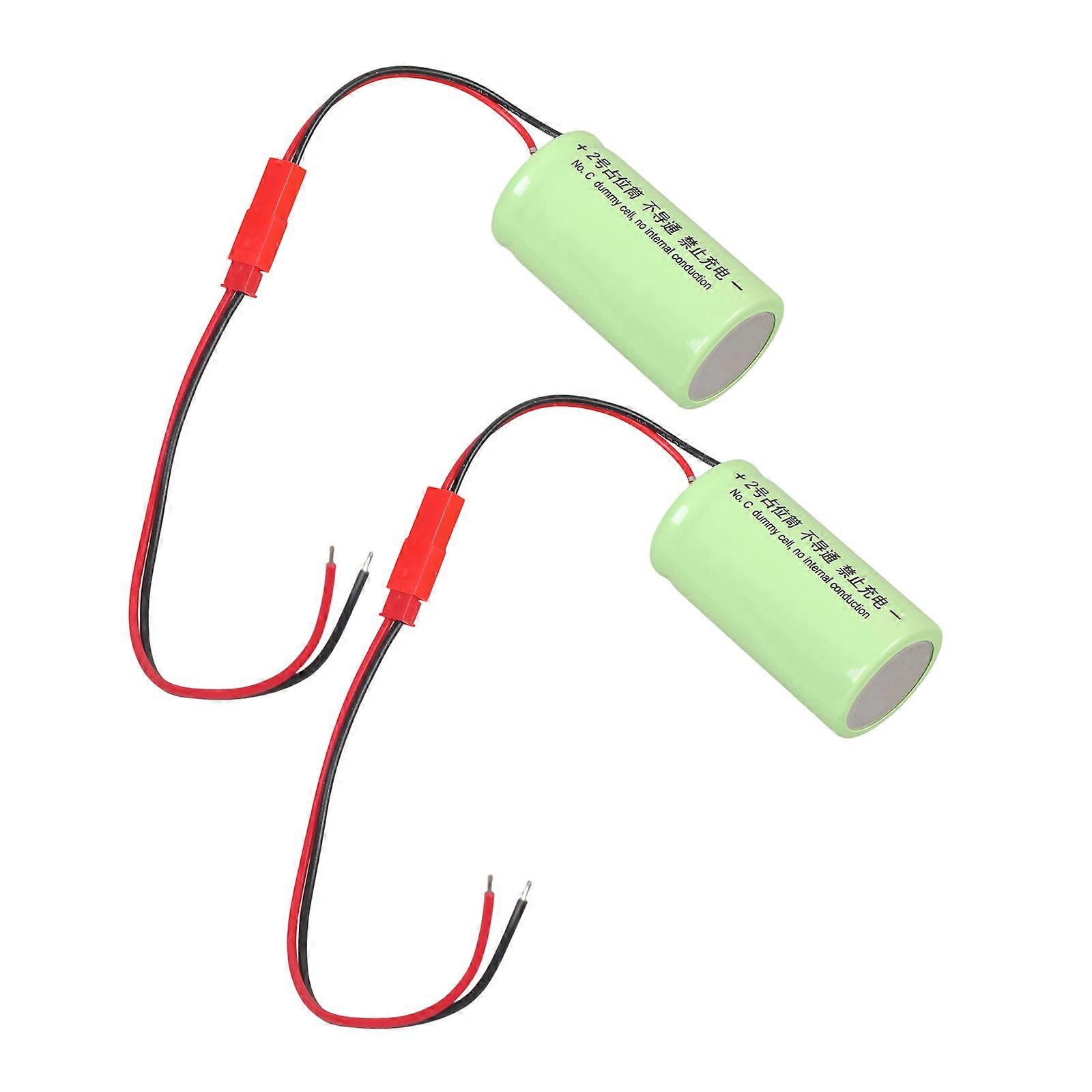 LR14 C Size Dummy Battery Replacement NonConductive 0V For External Power Supply Conversion Multicolor