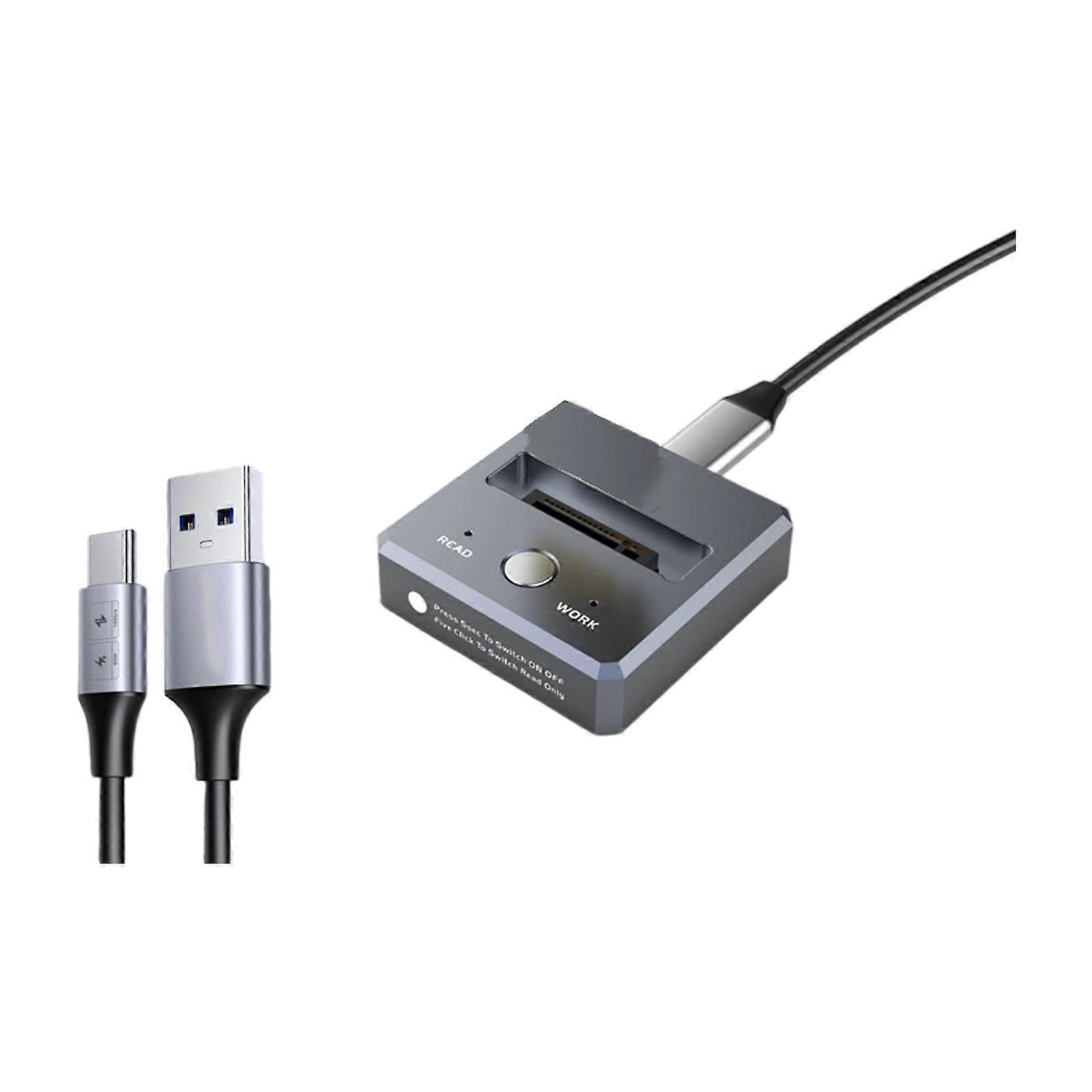 Portable M.2 NVME External Hard Disk Enclosure 10G Online Reading Writing Speed Case Docking Station Multicolor