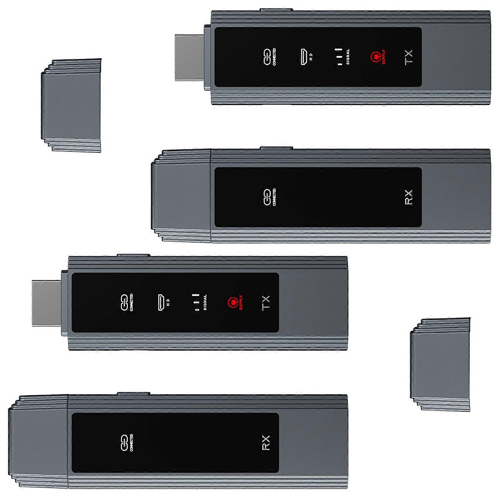 Hdmis Transmitters Receiver Wireless Adapter For Clear 1080p 60Hz Streaming Instantly Setups Universal Use Screen Mirroring Multicolor