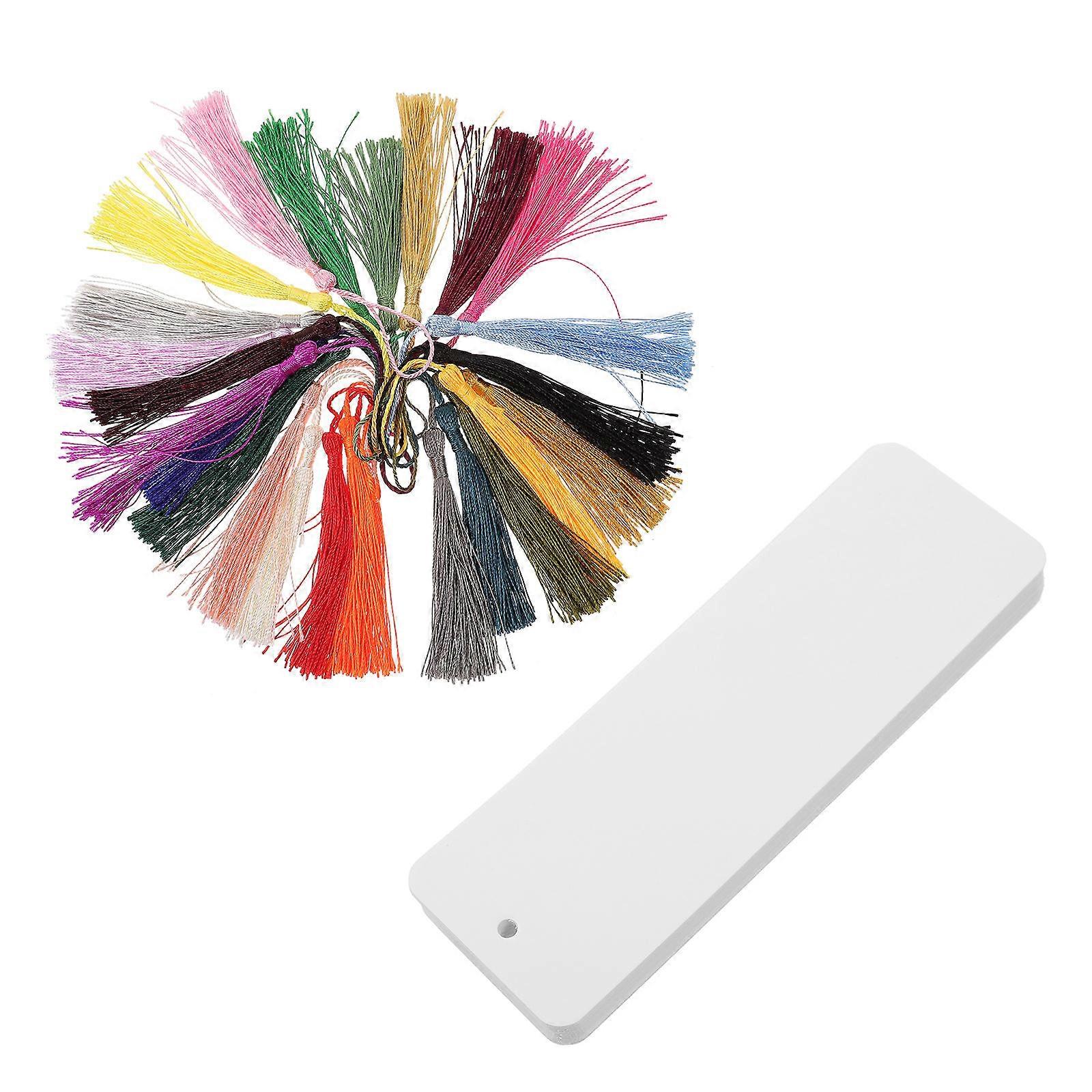 White Paper Blank Bookmark for Finding Place in Book 24Pcs Pack