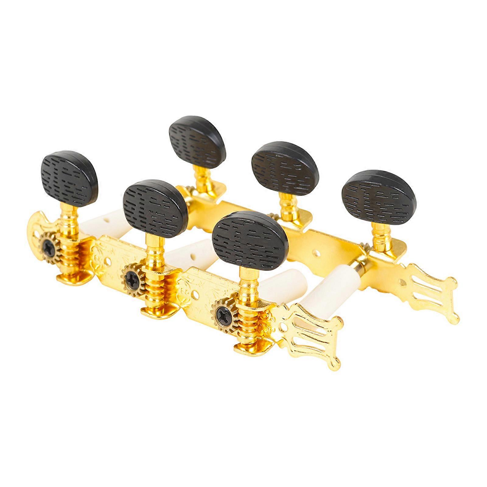 2 Pcs Classical Guitar Tuner Keys Pegs Adjustable Guitar String Tuning Pegs Machine Heads Guitar Accessories Left Right Multicolor