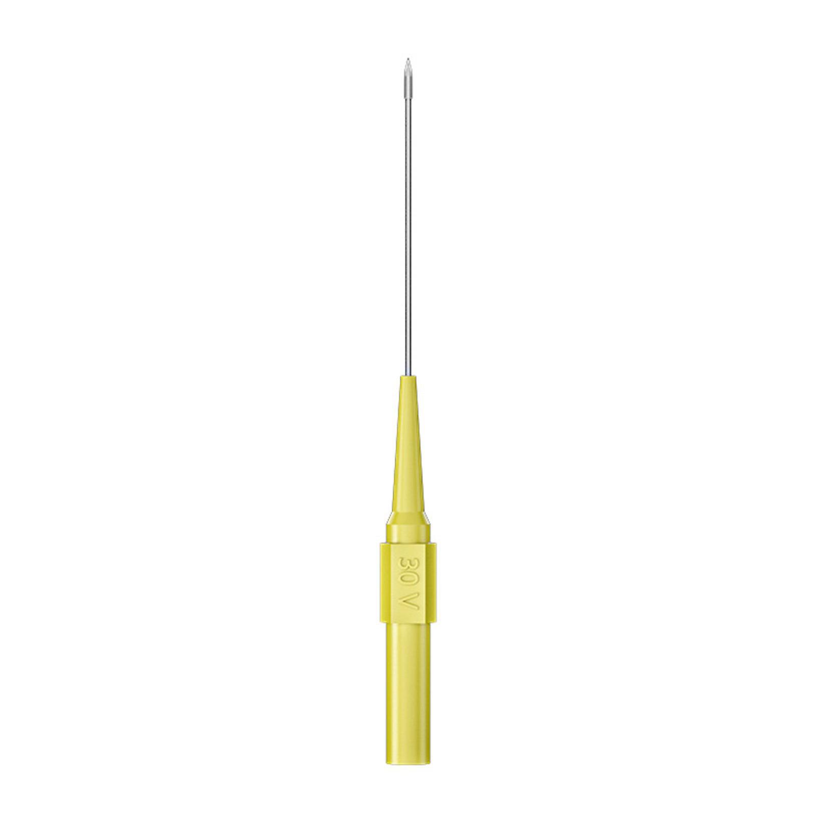 4mm Universal Test Probe 30V 10A Capacity Color Coded Tip PA Shell For Circuit Board Automotive Electronics Diagnostics  Yellow