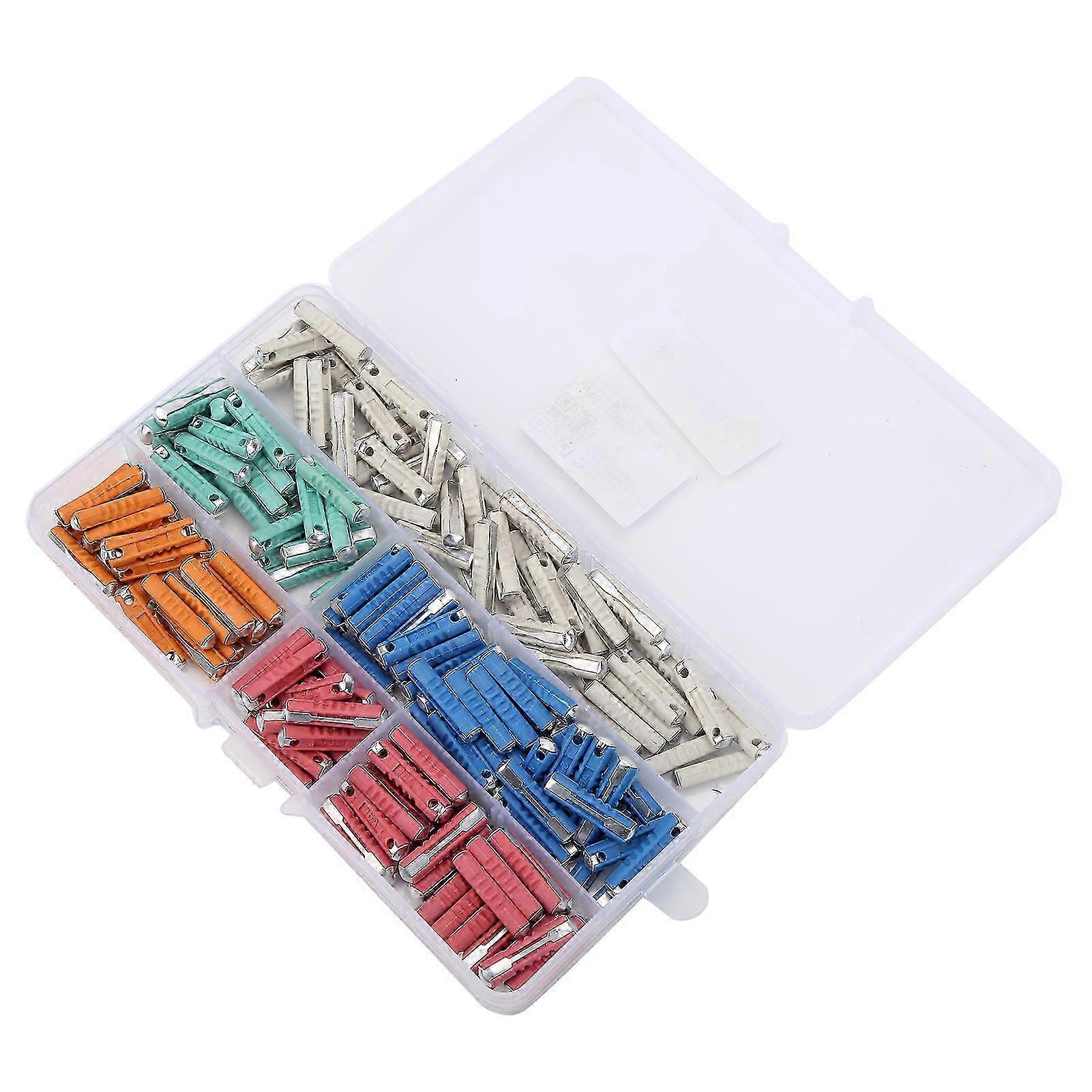EU Compatible 32V 200Pcs Fuse Box 5A/8A/10A/16A/25A