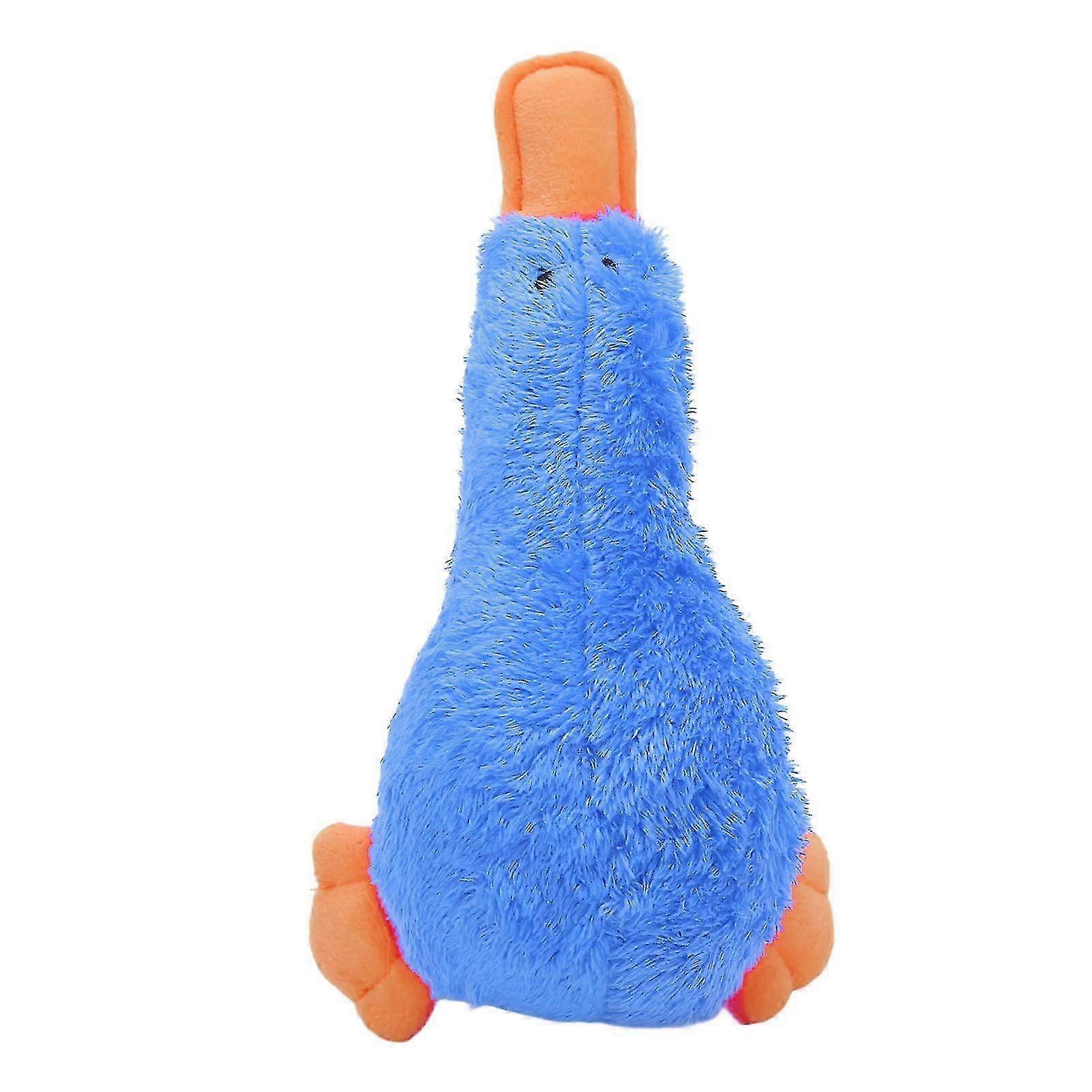 f Squeaky Plush Dog Toys Interactive Fun Cute Bird Soft Bite Resistance Plush Dogs Chew Toy for Dogs Puppies Pets Blue