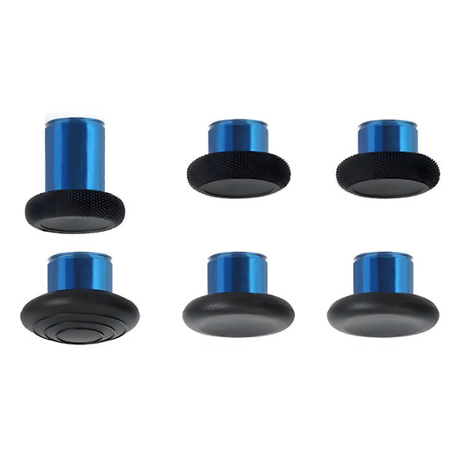 Game Handle Replacement Thumbsticks Controller Analog Stick for One Series 2 Thumb Grips Buttons Metal Joystick  blue red