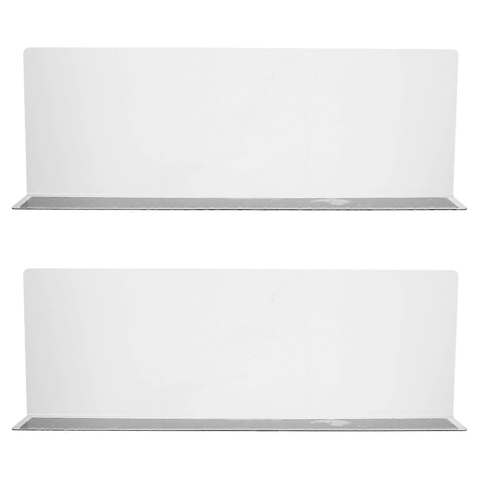 2pcs Supermarket Shelf Dividers Magnet Classification Baffle Commodity Shelf Clapboard