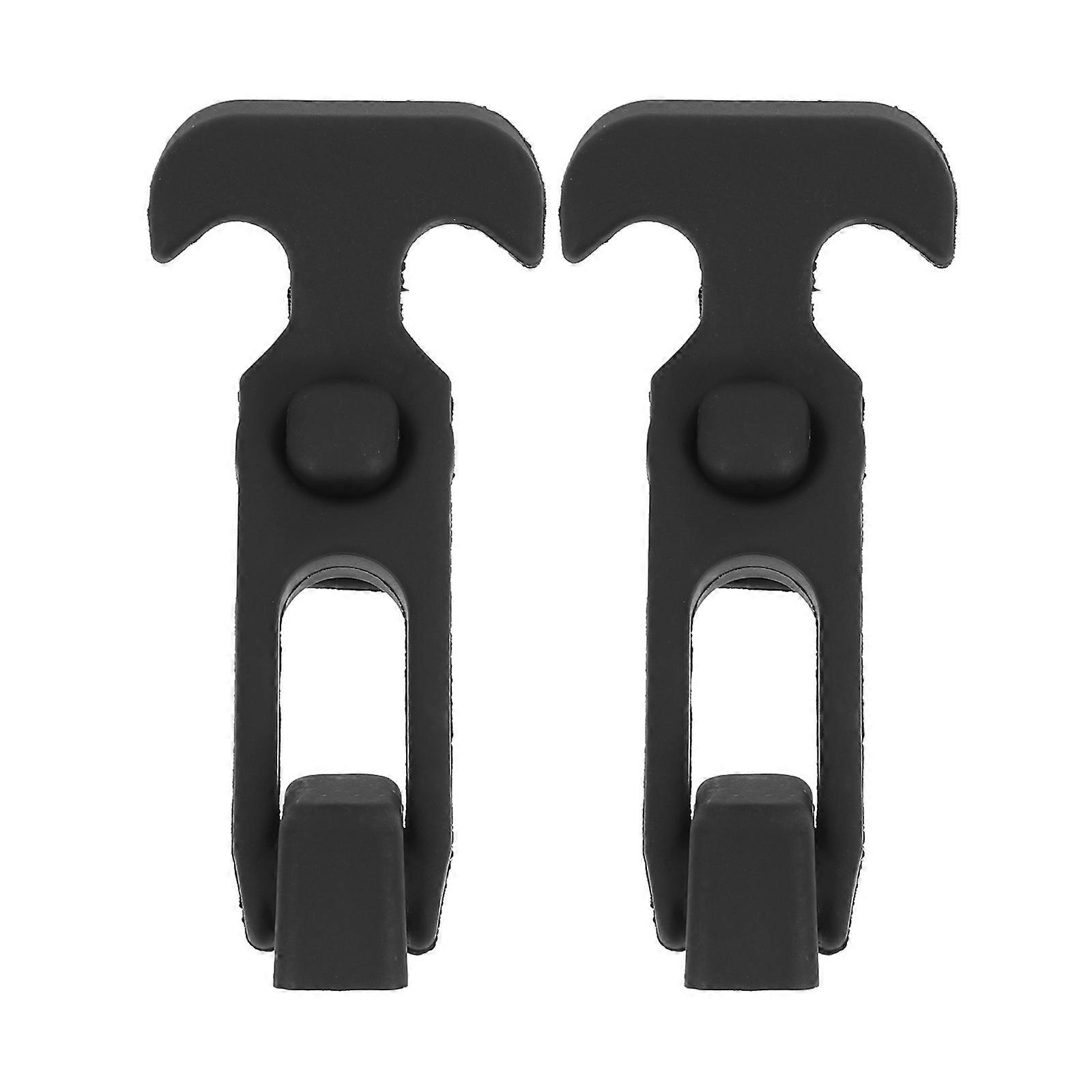 Rubber Flexible Draw Latch 2Pcs Black T-Handle Hasp Cooler Parts for Toolbox Prepressing-Applying