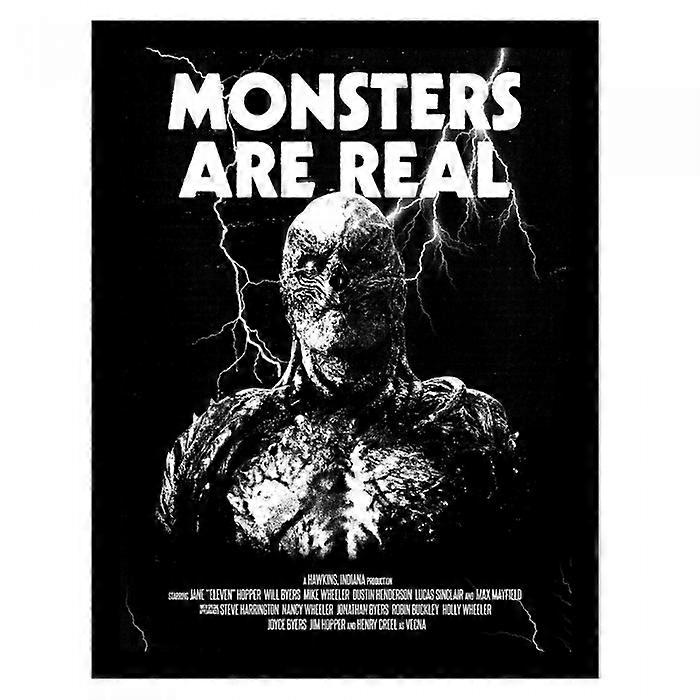 Stranger Things 5 Monsters Are Real Framed Poster