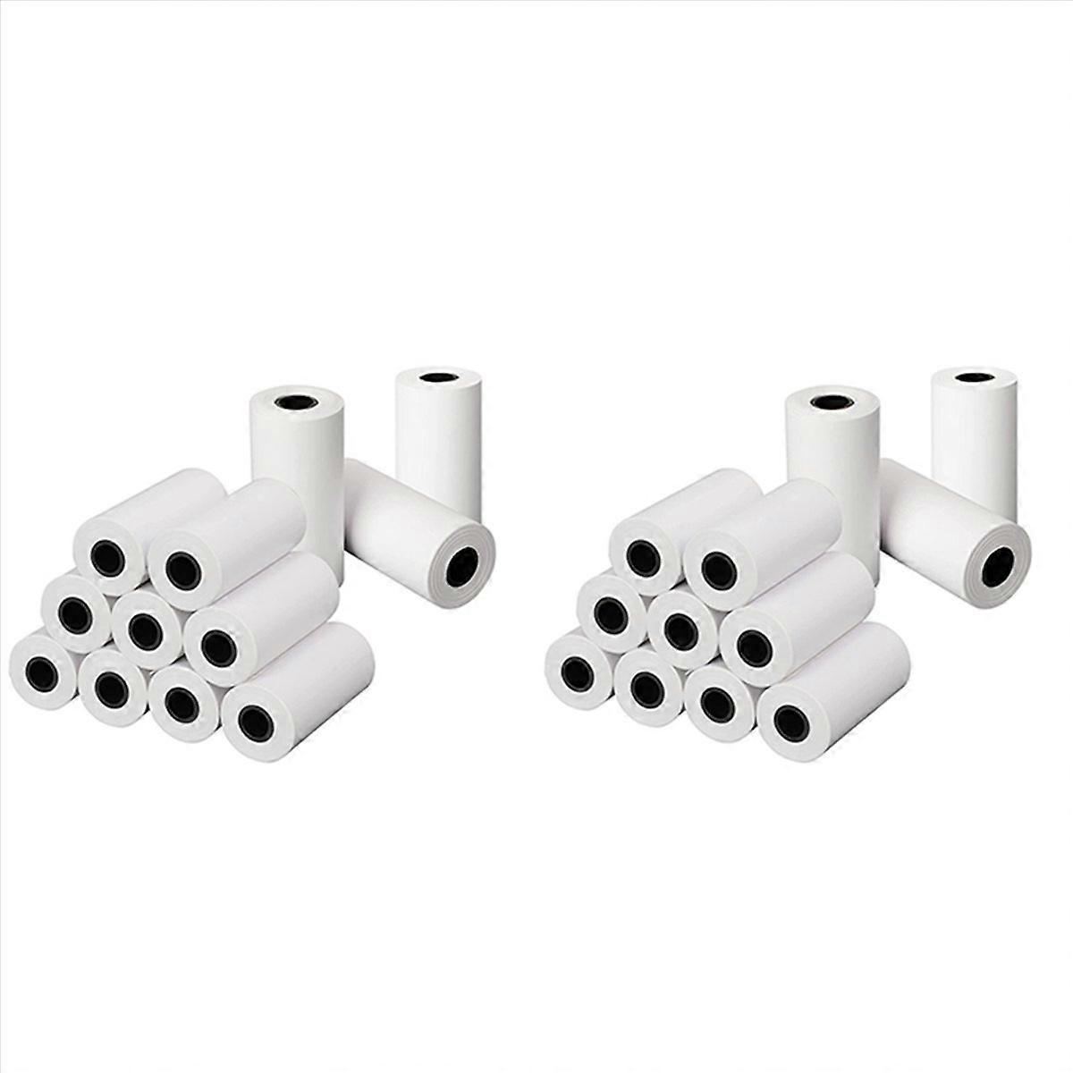 Kids Camera Print Paper,24 Rolls 57X30mm with Core Photo Print Thermal Paper Rolls Instant Print Cam