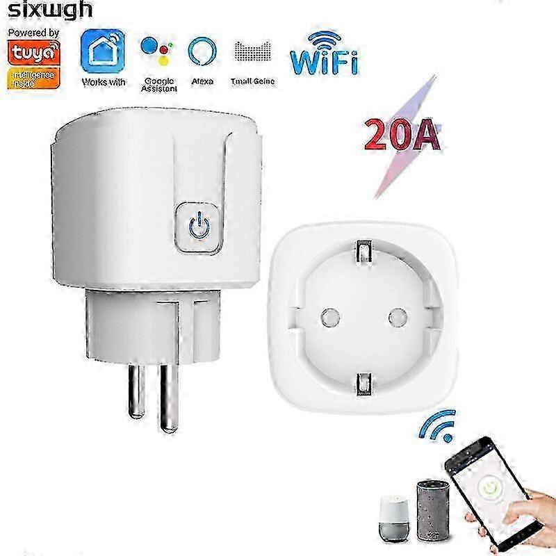 w WiFi Outlets, Featuring 20A Rating and Mobile Phone Remote Control, Perfect for Smart Home Automation