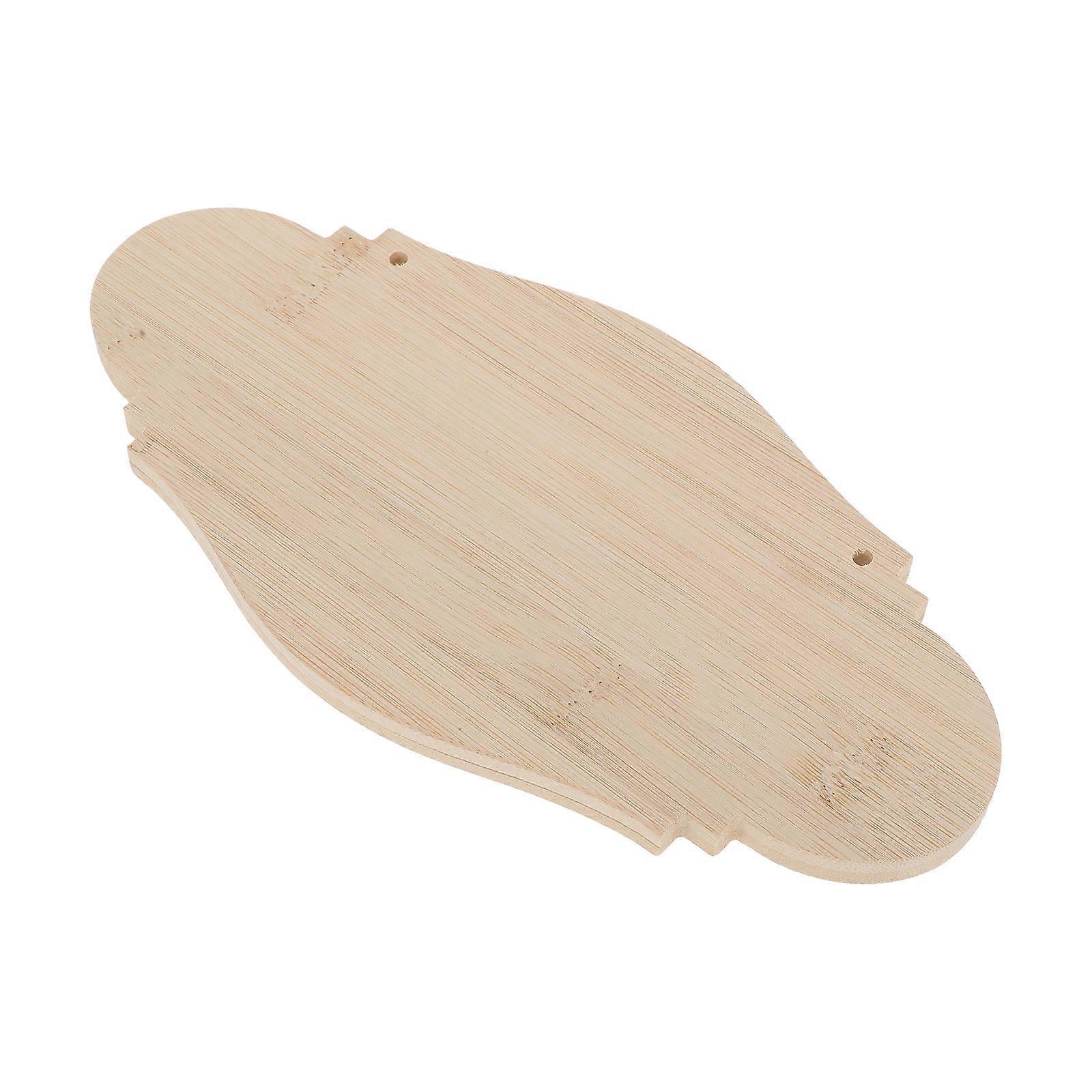 Bamboo Blank Hanging Sign for DIY Crafts with Open Closed Door Plaque