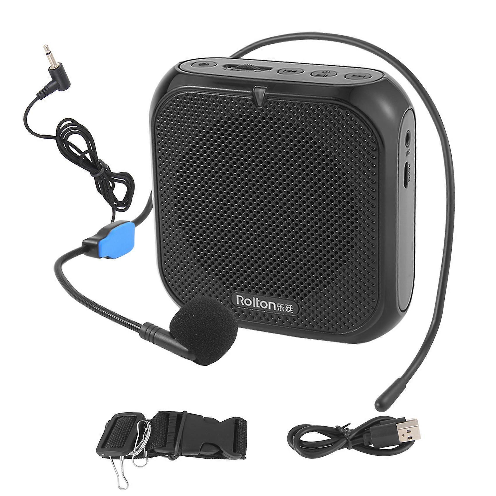 Rolton Portable Voice Amplifier, Megaphone Booster with Microphone Loudspeaker Personal PA System for Voice Amplification