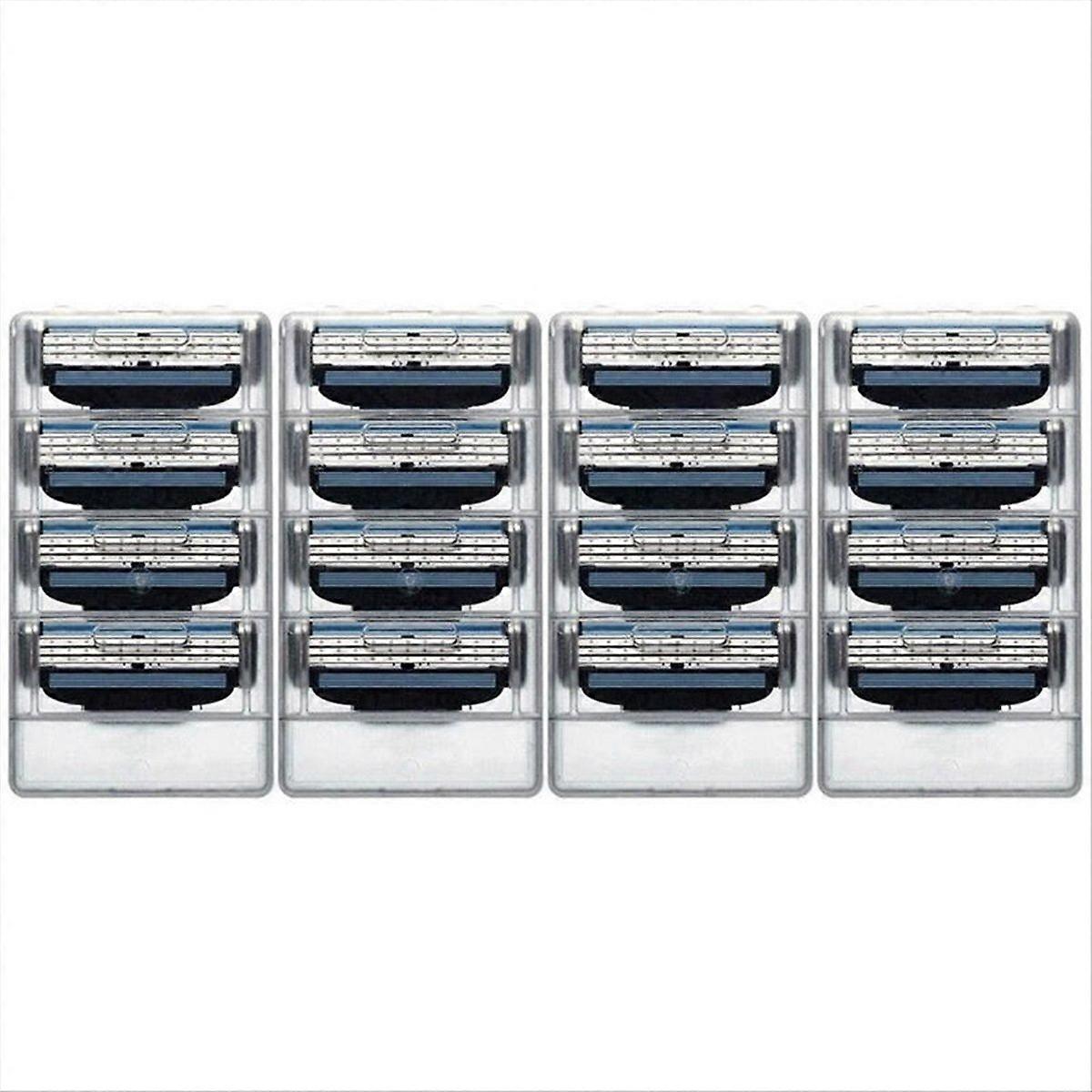 16PCS Razor Blades Refills Manual Mach 3 Blades Refills
