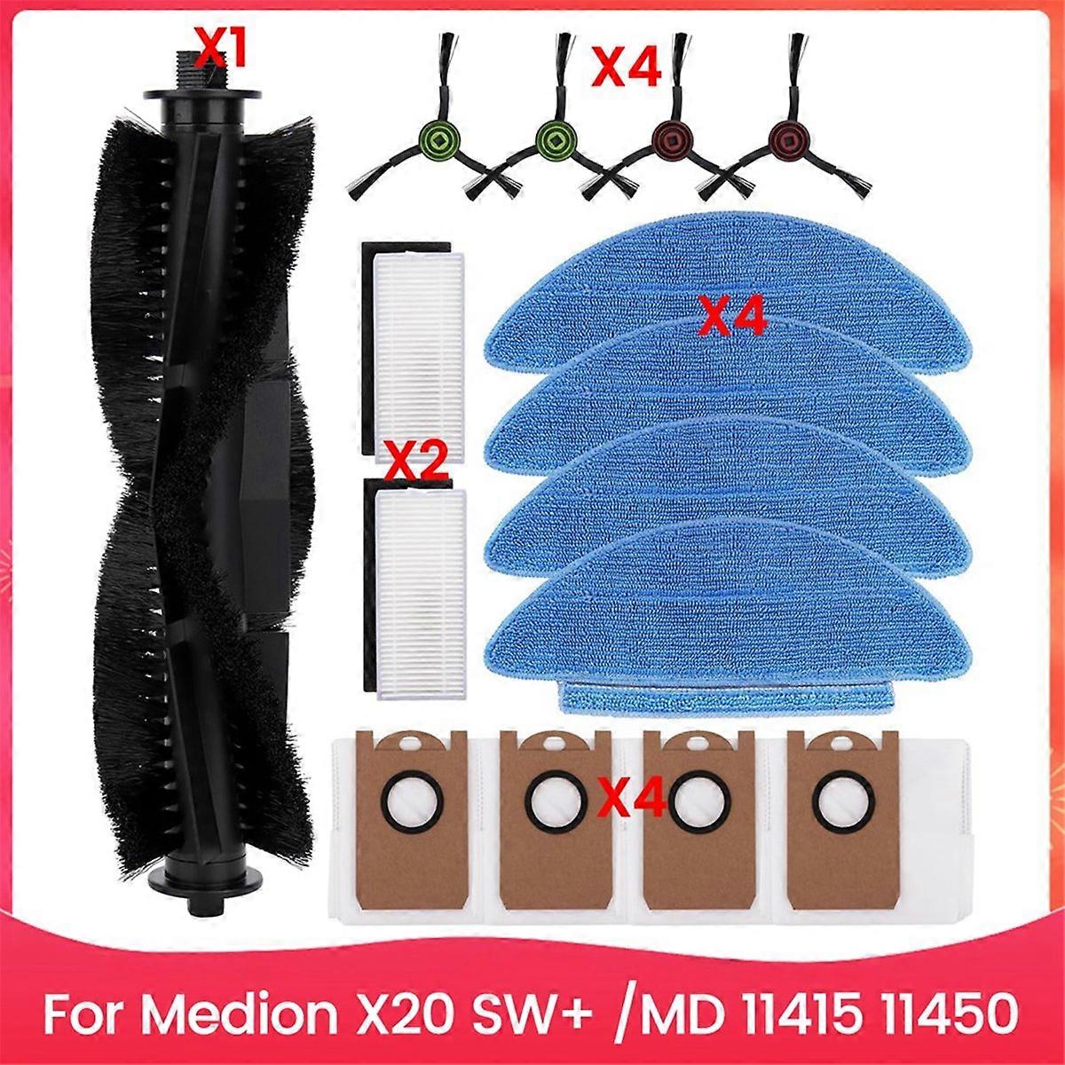 For X20 SW+ / 11415 Robot Vacuum Cleaner Main Side Brush