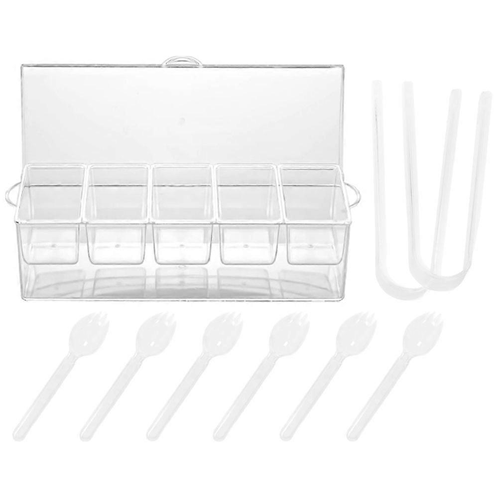 Reusable Seasoning Box with Spoon for Kitchen Use 2Sets