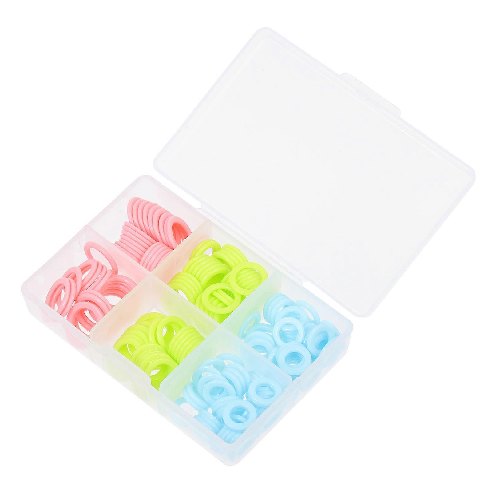 Knitting Crochet Markers Rings for Stitching 2 Boxes with Storage Box