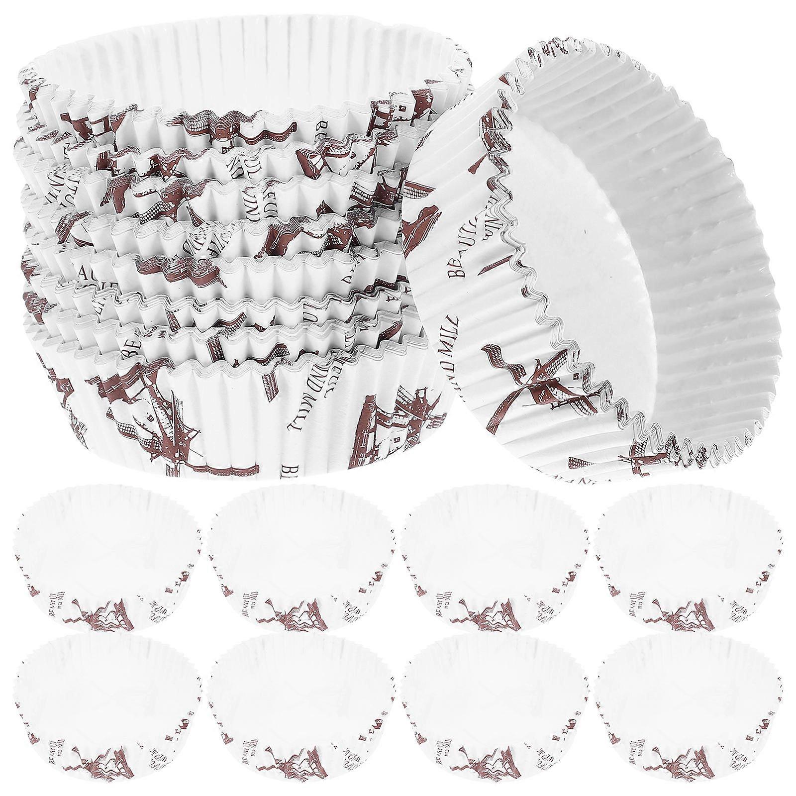 Baking Cups Bread Paper Liners for Baking 100Pcs High-Temperature Resistant Non-Stick