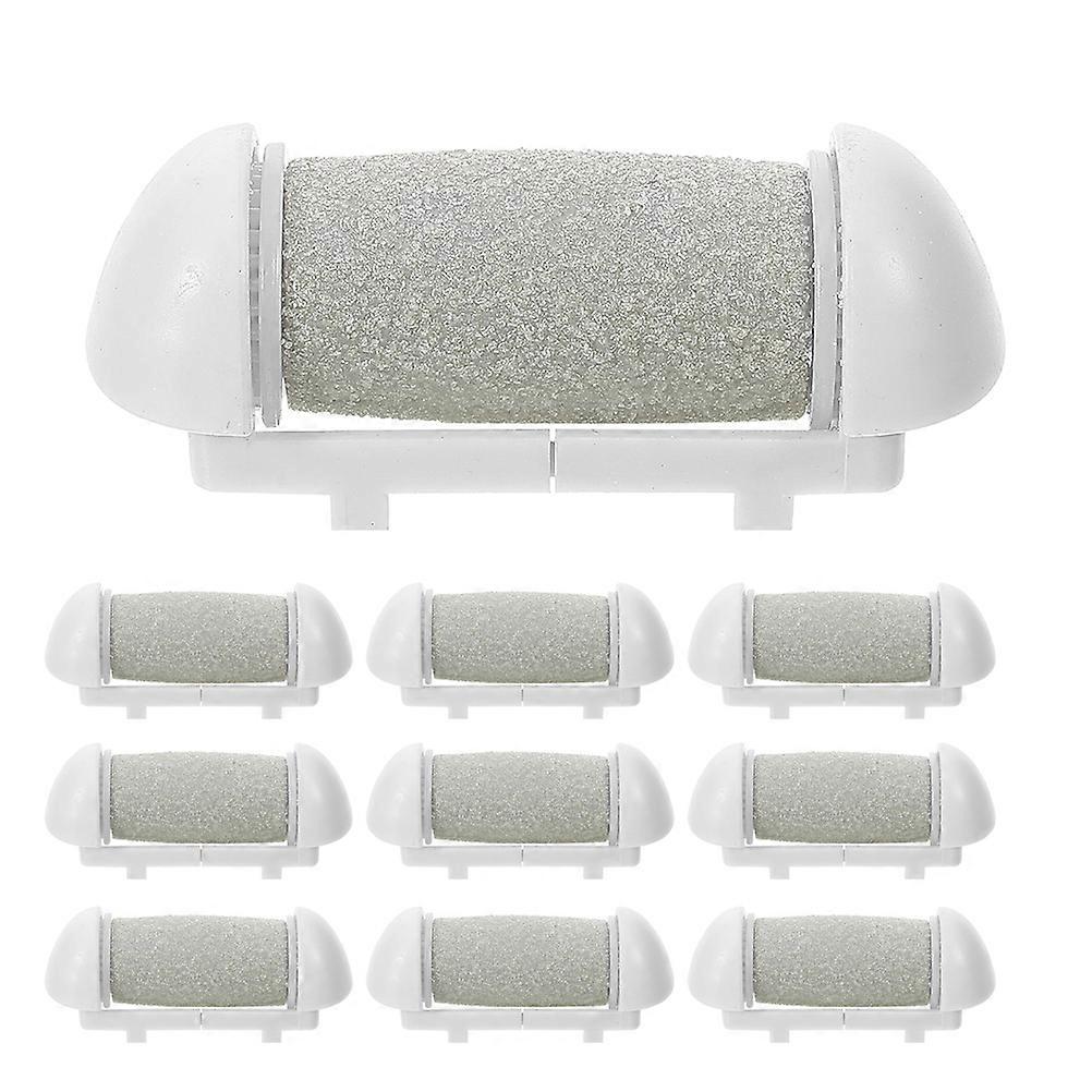 Pedicure Replacement Roller Heads for Effective Electric Foot File 10Pcs