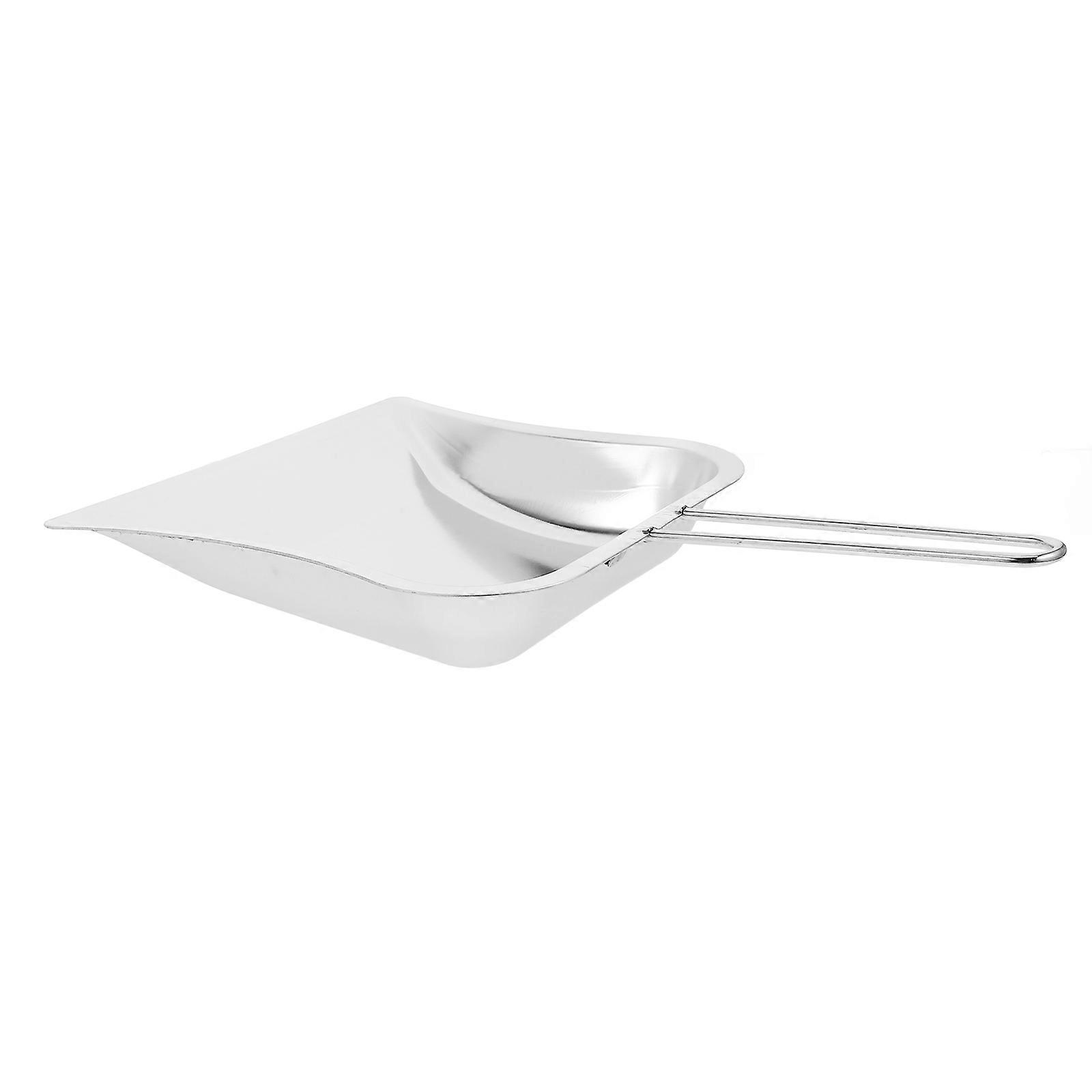 Stainless Steel Dustpan Mini with Long Handle for Table Silver