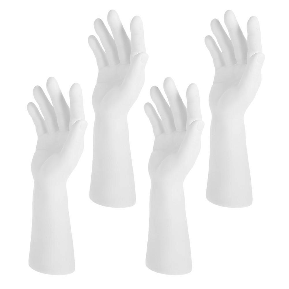 Vertical Hand-Shaped Jewelry Holder for Ring Display 4Pcs Decorative Stand