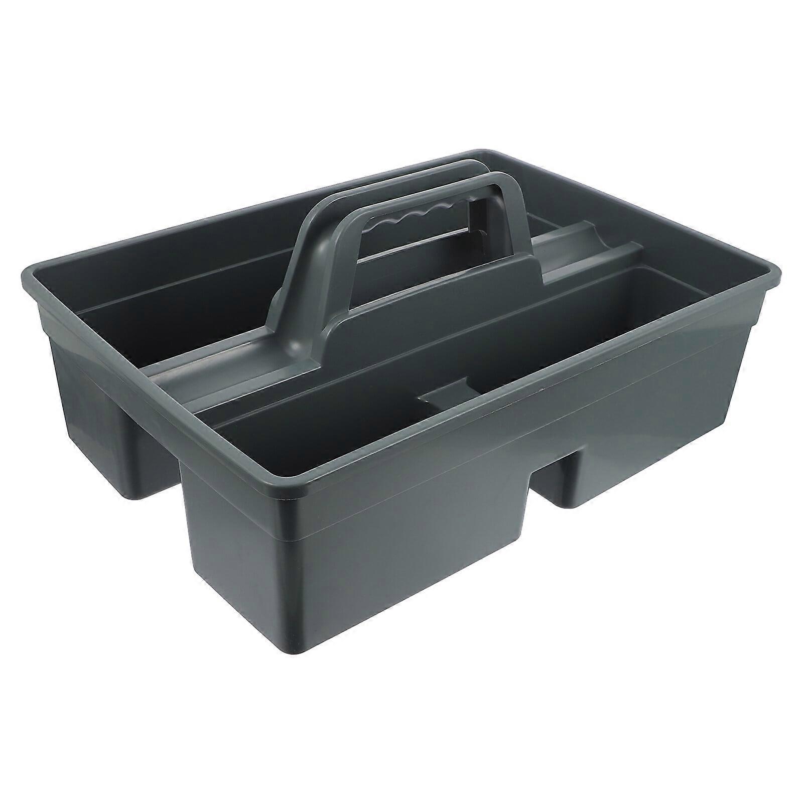 1 Pc 3-Compartment Plastic Cleaning Tool Basket Cleaning Tool 3-Compartment