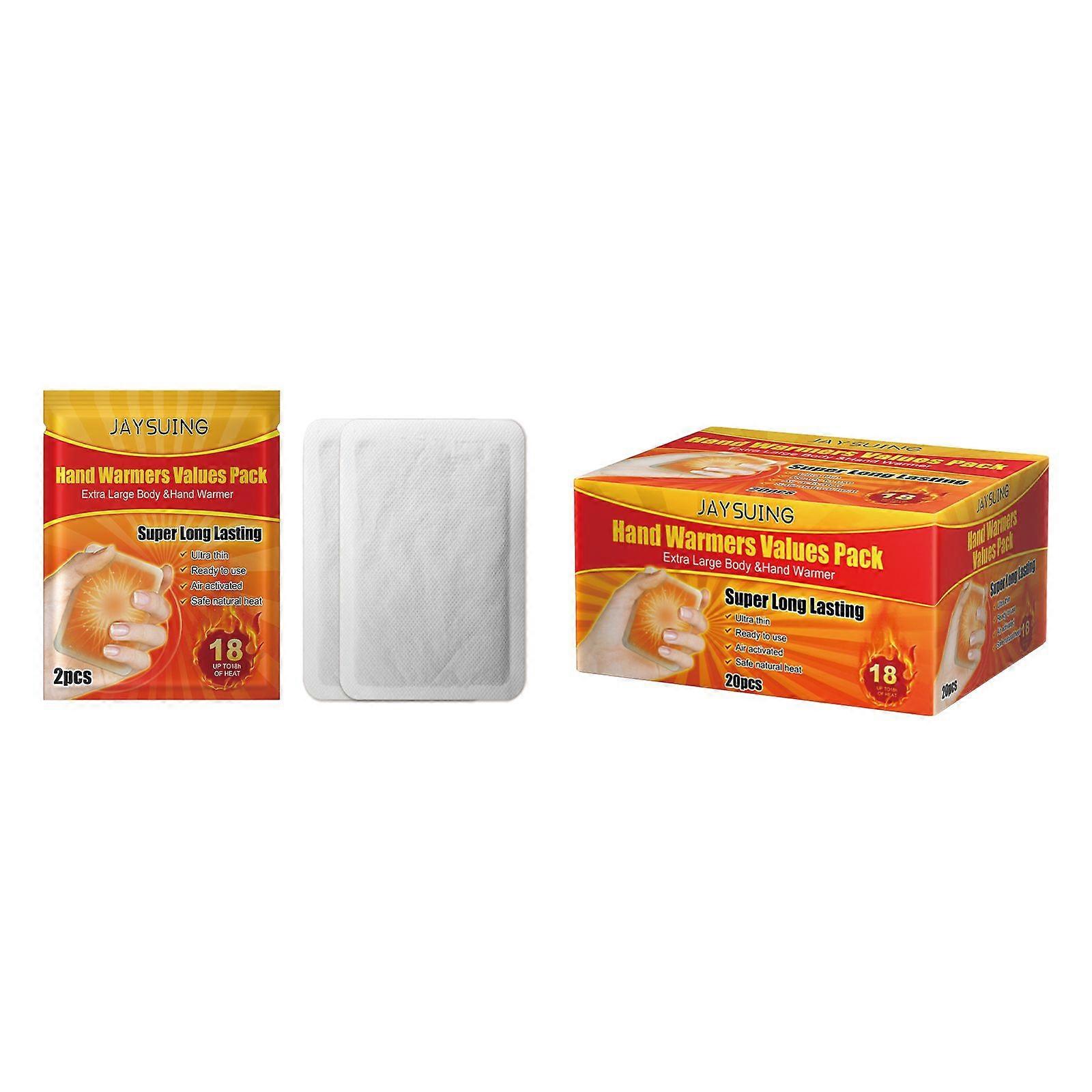 Jaysuing Hand Warmers (20pcs) Self-Heating, Portable And Quick To Warm Up, Providing Warmth For The Waist And Abdomen
