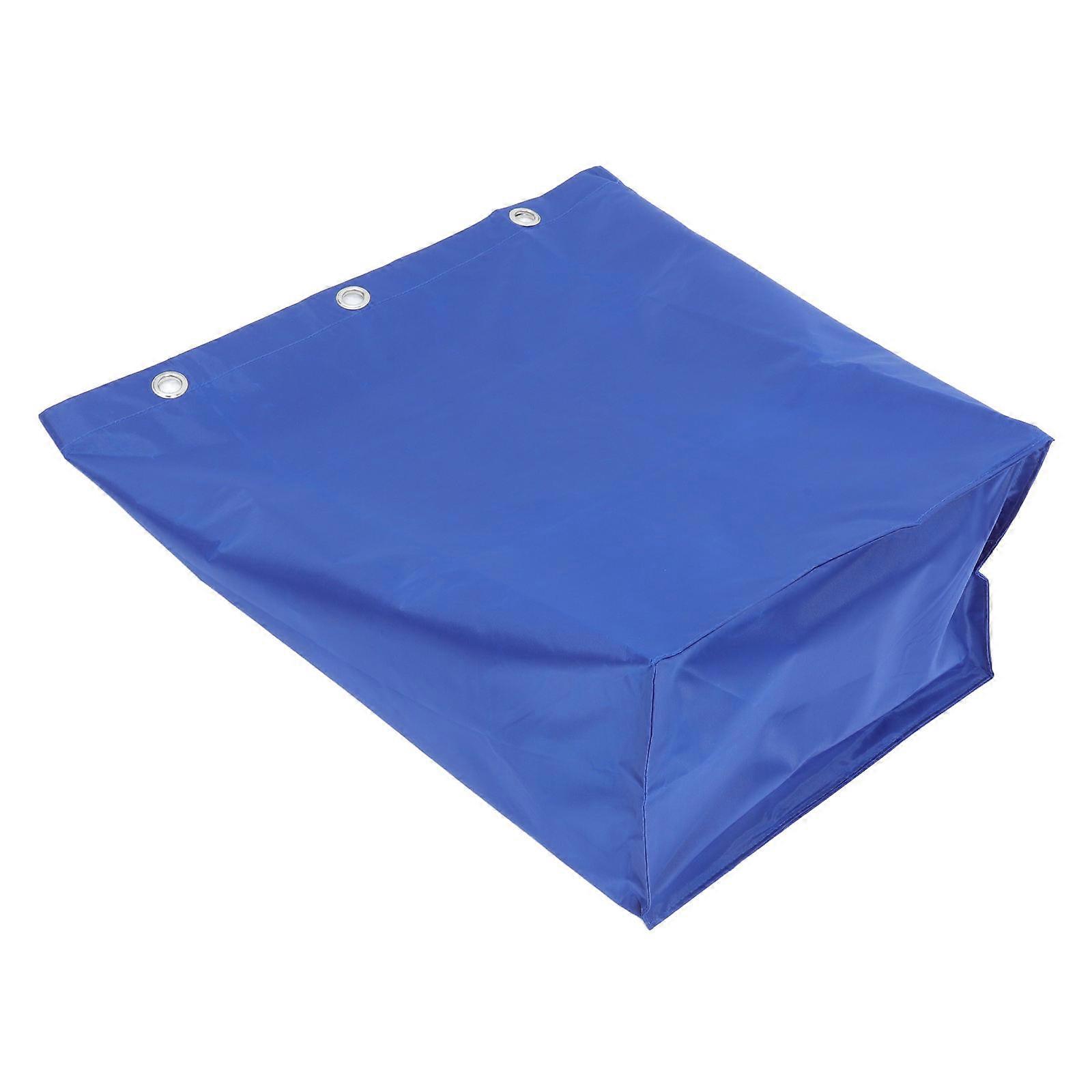 Trash Collecting Bag for Janitorial Cart Bag Blue Canvas Material