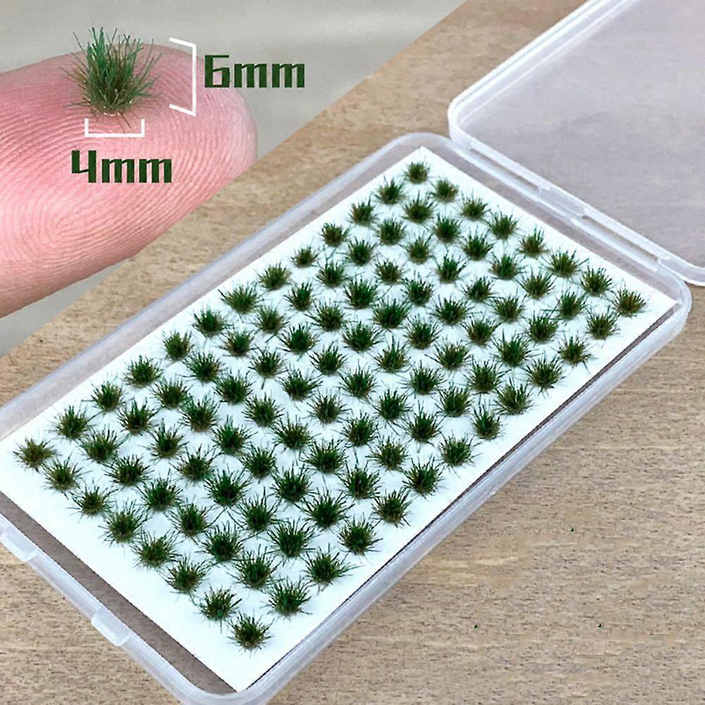 104Pcs Mini Grass Tuft Artificial Grass Cluster Modeling Static Micro Landscape Simulation Static Building Sand Table Material