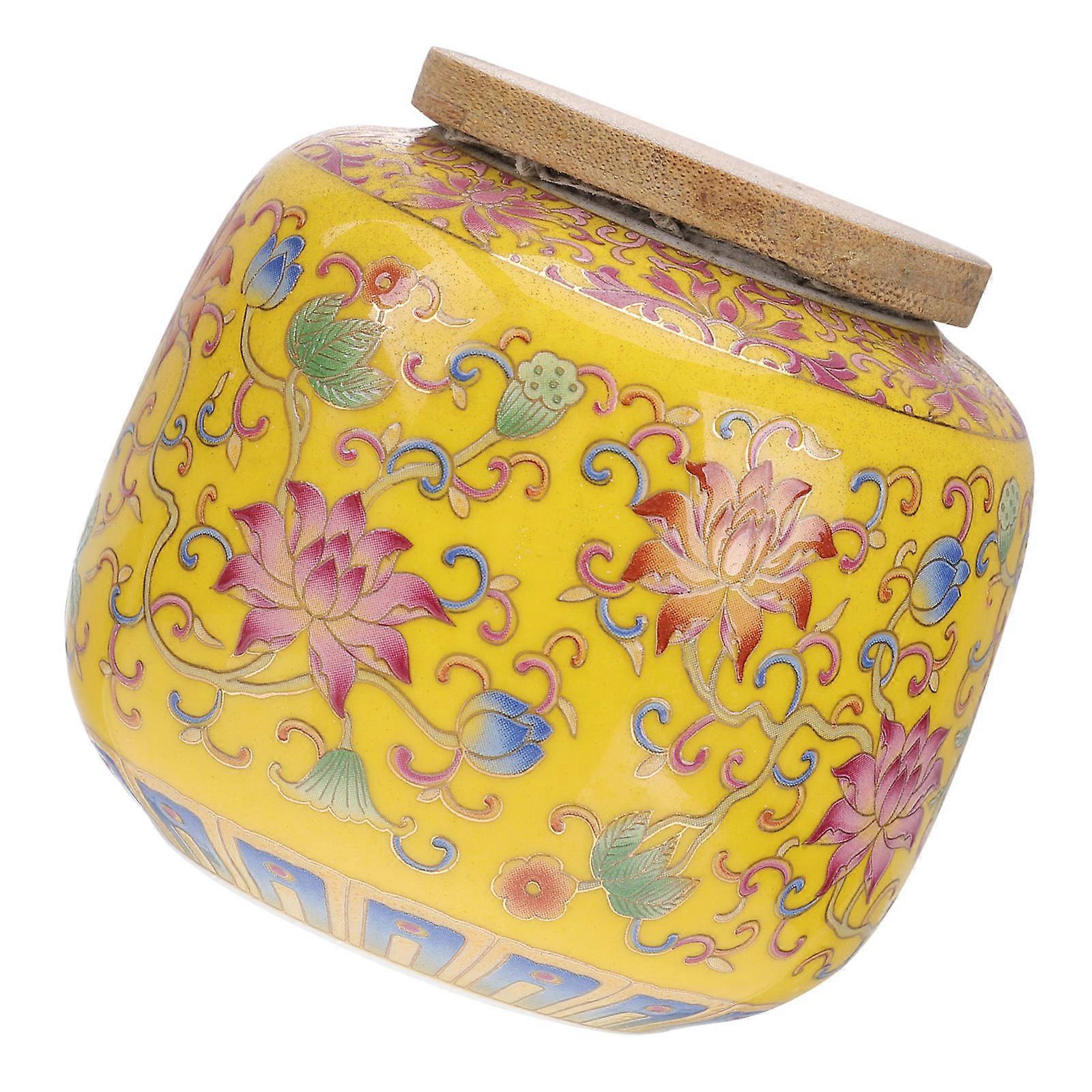 Sealing Tea Canister for Storage Use Ceramic Material 230Ml Capacity