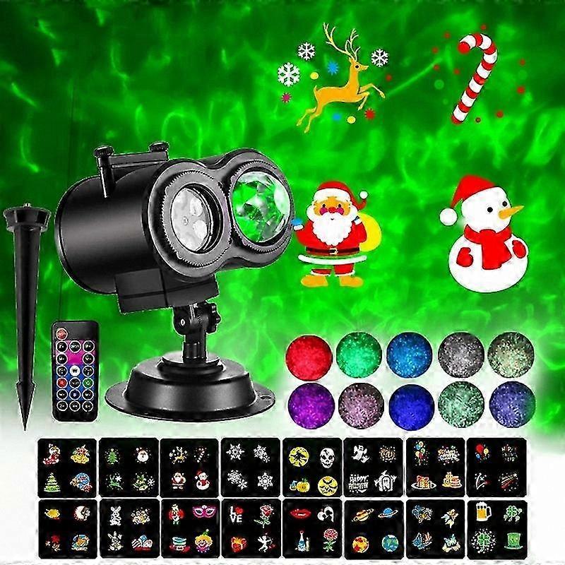 Water Pattern Projection Light with 16 Cards, US Plug