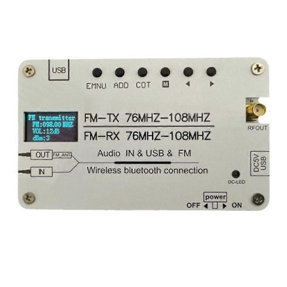 Multi Functional FM Transmitter Bluetooth USB Car FM Radio 76108MHz Receiving and Transmitting AUX Audio