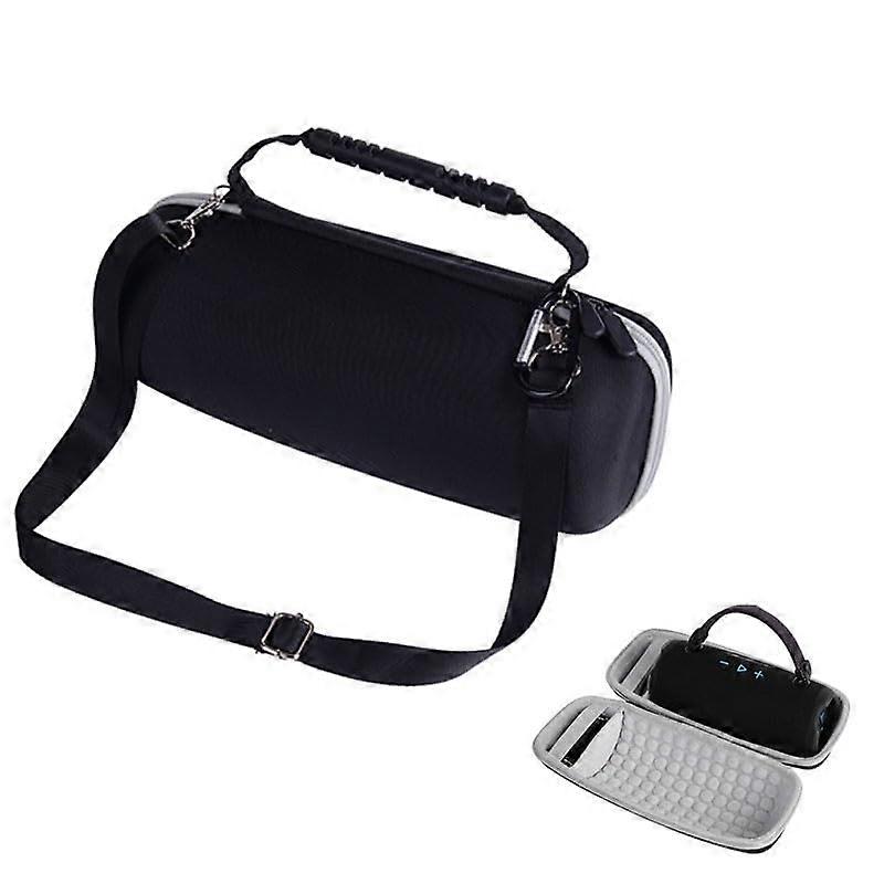 Speaker Dust Storage Bag For JBL Charge6 Hard Shell Crossbody Case AntiScratch Shockproof AntiCollision Gray Lining