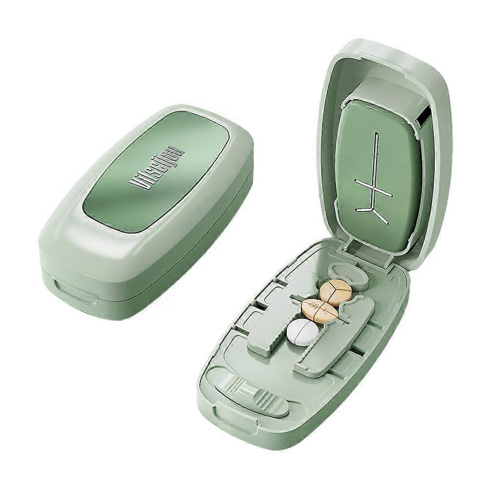 Pill Splitter Cutter Grinder Box Multi Functional Adjustable Home Travel
