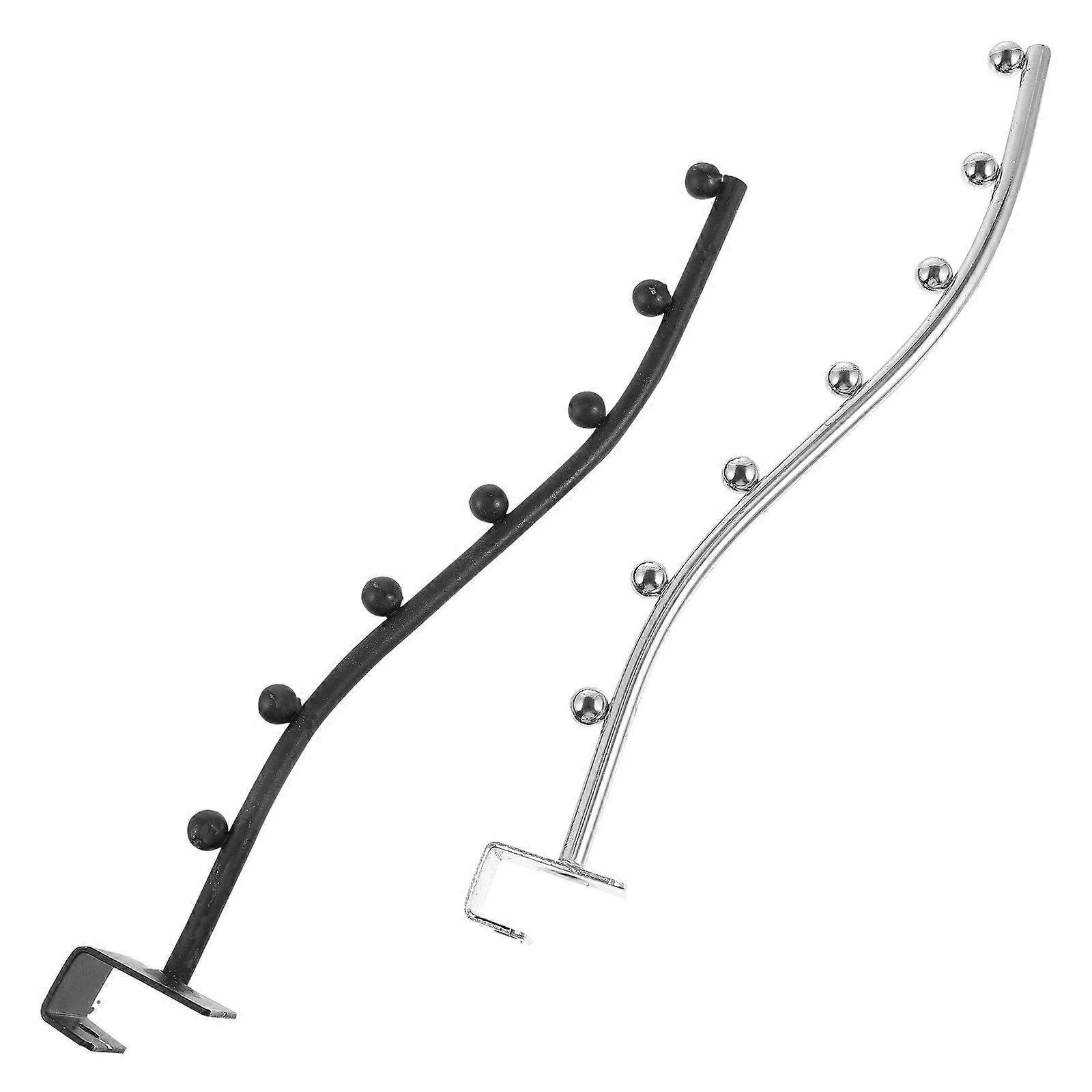 Dormitory Clothing Store Hanging Hook Stainless Steel Multi- 2Pcs