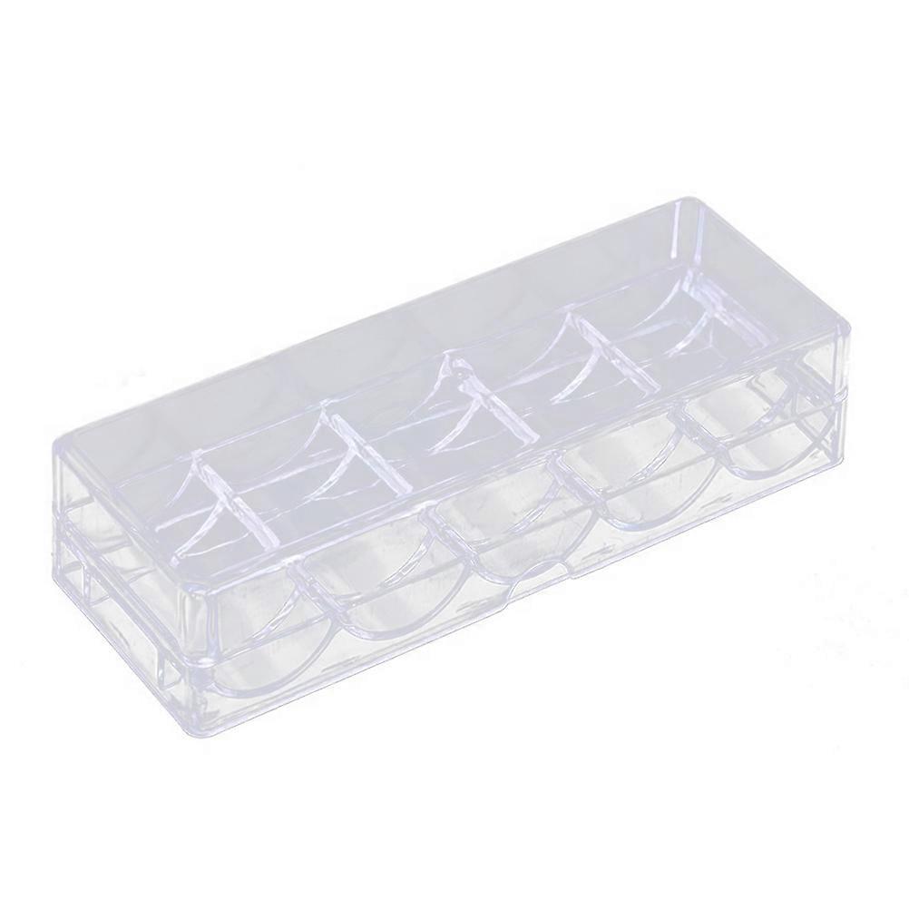 Transparent Poker Chips Box for Storage Use 1Pcs Acrylic Organizer Case