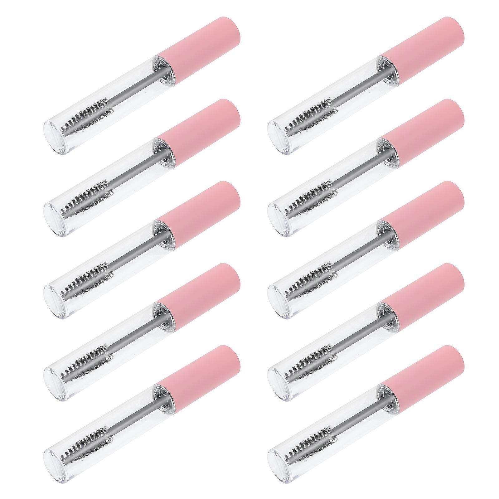Mascara Container Bottle Eyelash Cream for DIY 10Pcs Pink Refillable Set
