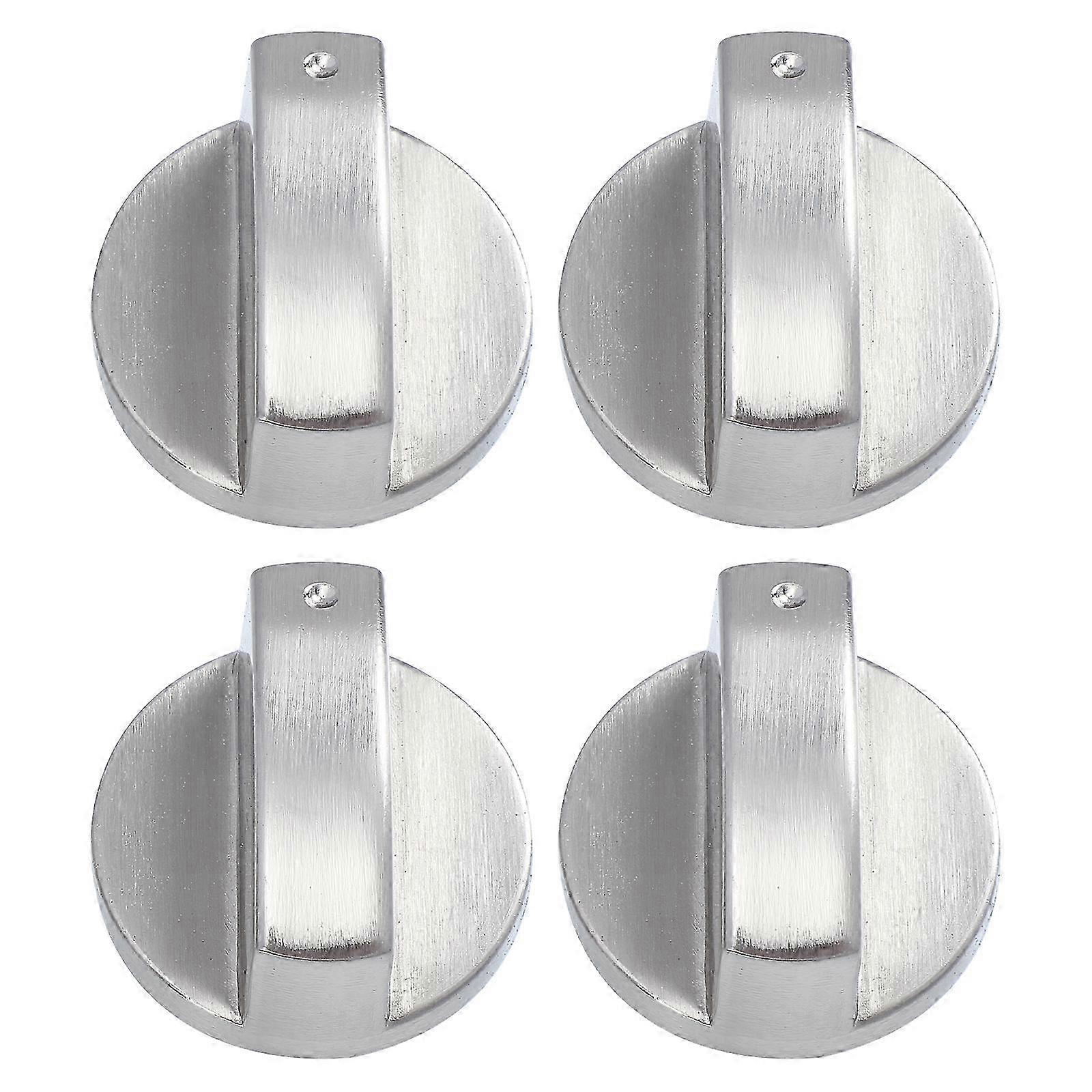 2026 4pcs Replacement Stove Knobs Universal Electric Range Knob Metal Burner Control Knobs
