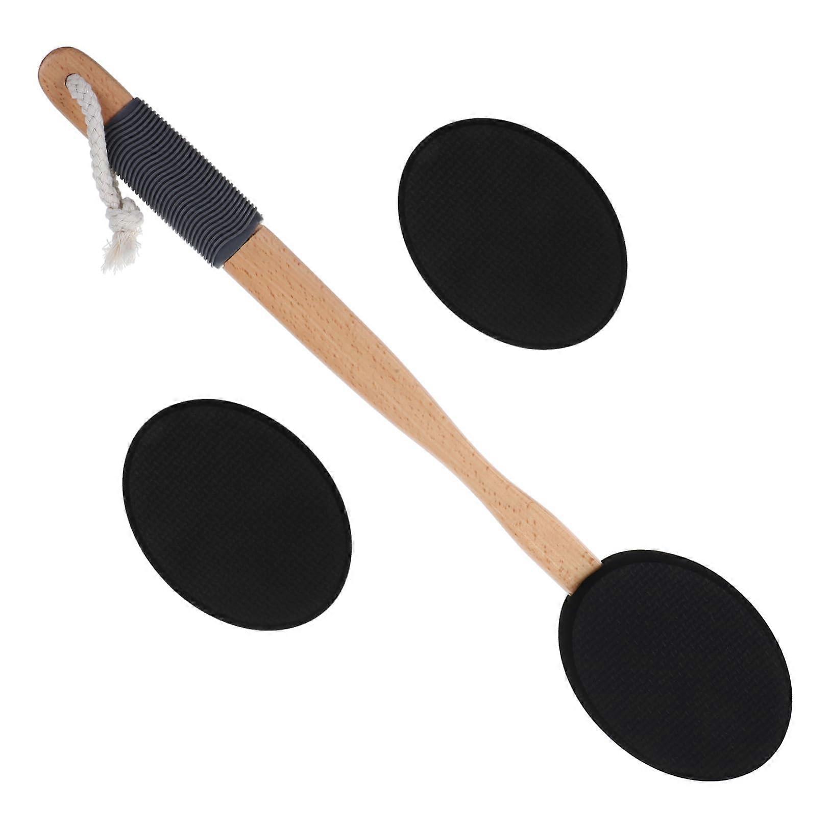 Ergonomic Long Handle Back Lotion Applicator with AntiSlip Grip and Replaceable Heads for Full Body Reach