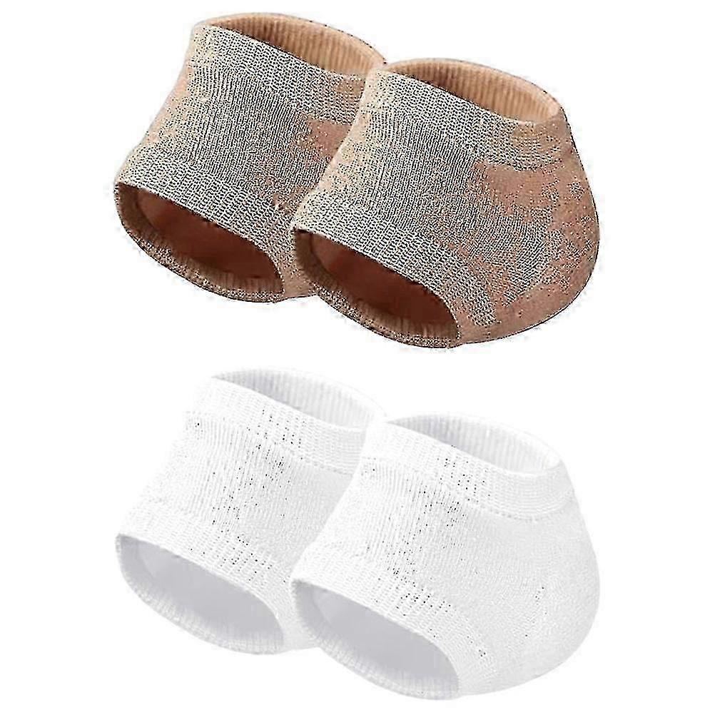 2-Pack Elastic Heel Socks, Comfortable Breathable Heel Sleeves