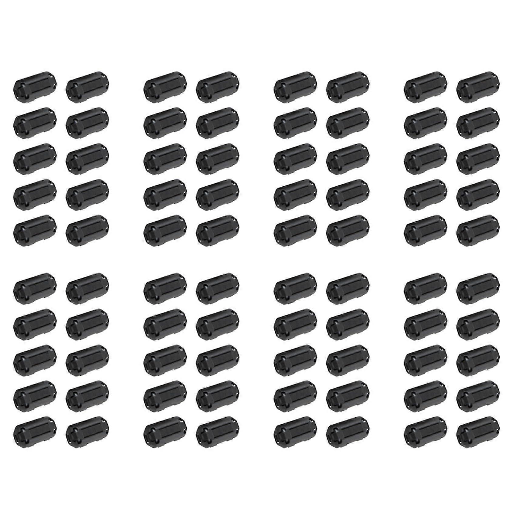 80 Pcs 7mm Ferrite Cable Clip with Movable Core Ring for Noise Reduction and Secure Grip