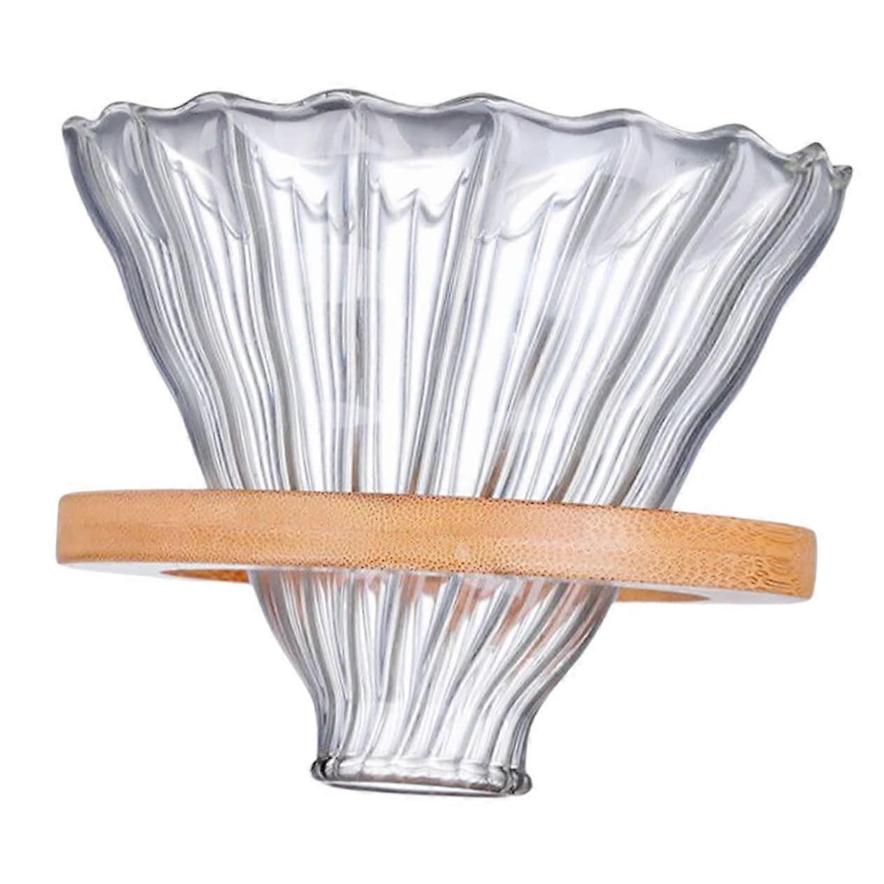 Reusable Glass Coffee Dripper with Precision Filter for Easy Clean Home Pour Over Coffee Maker