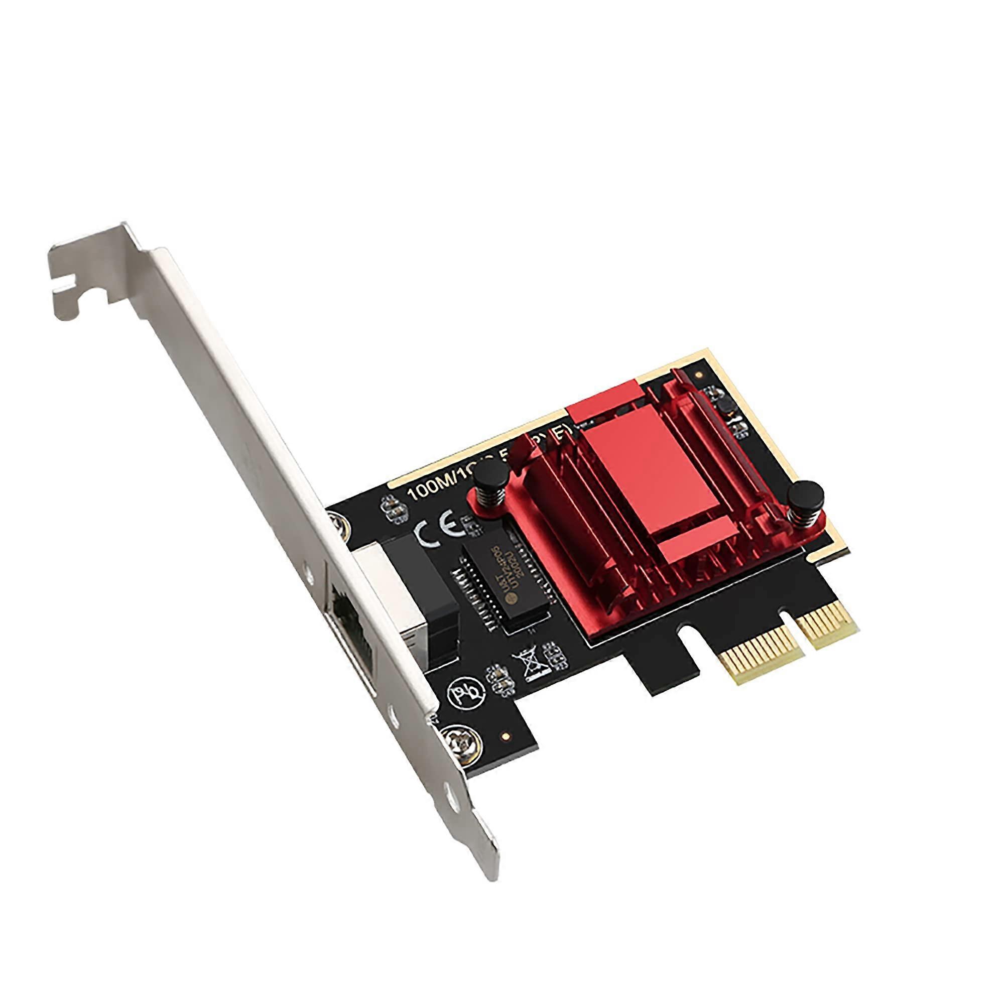 2.5G PCIe Network Card Speed Ethernet Adapter with Low Profile Bracket for PC and Server