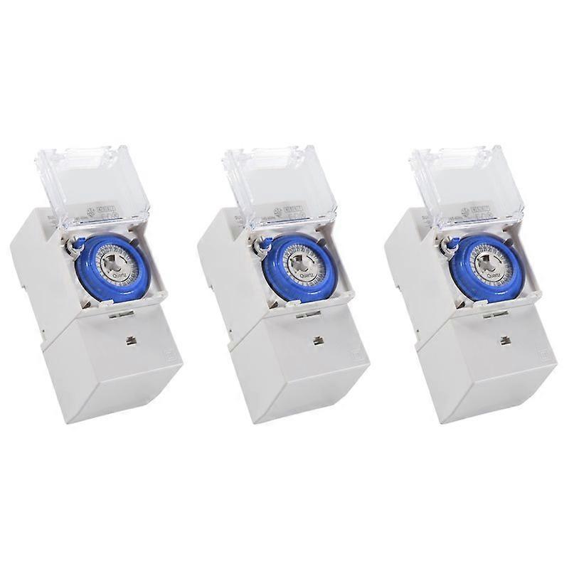 ABVJ-3X SUL181H Mechanical Timer 24 Hours Time Switch Relay Electrical Programmable Timer 24 Hour Din Rail Timer Switch