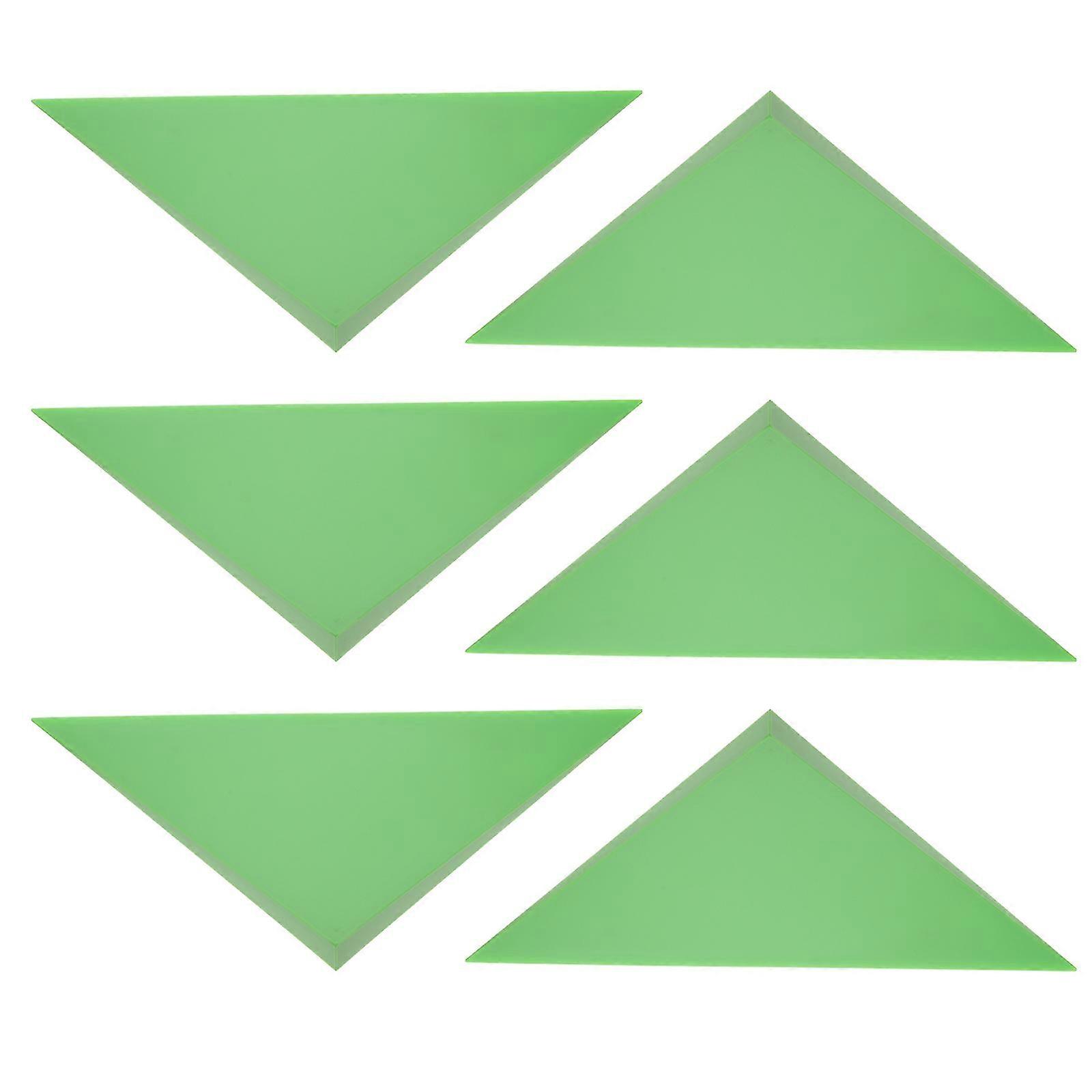 Football Table Accessories Triangle Corner Protector for Protection 6Pcs Green Plastic