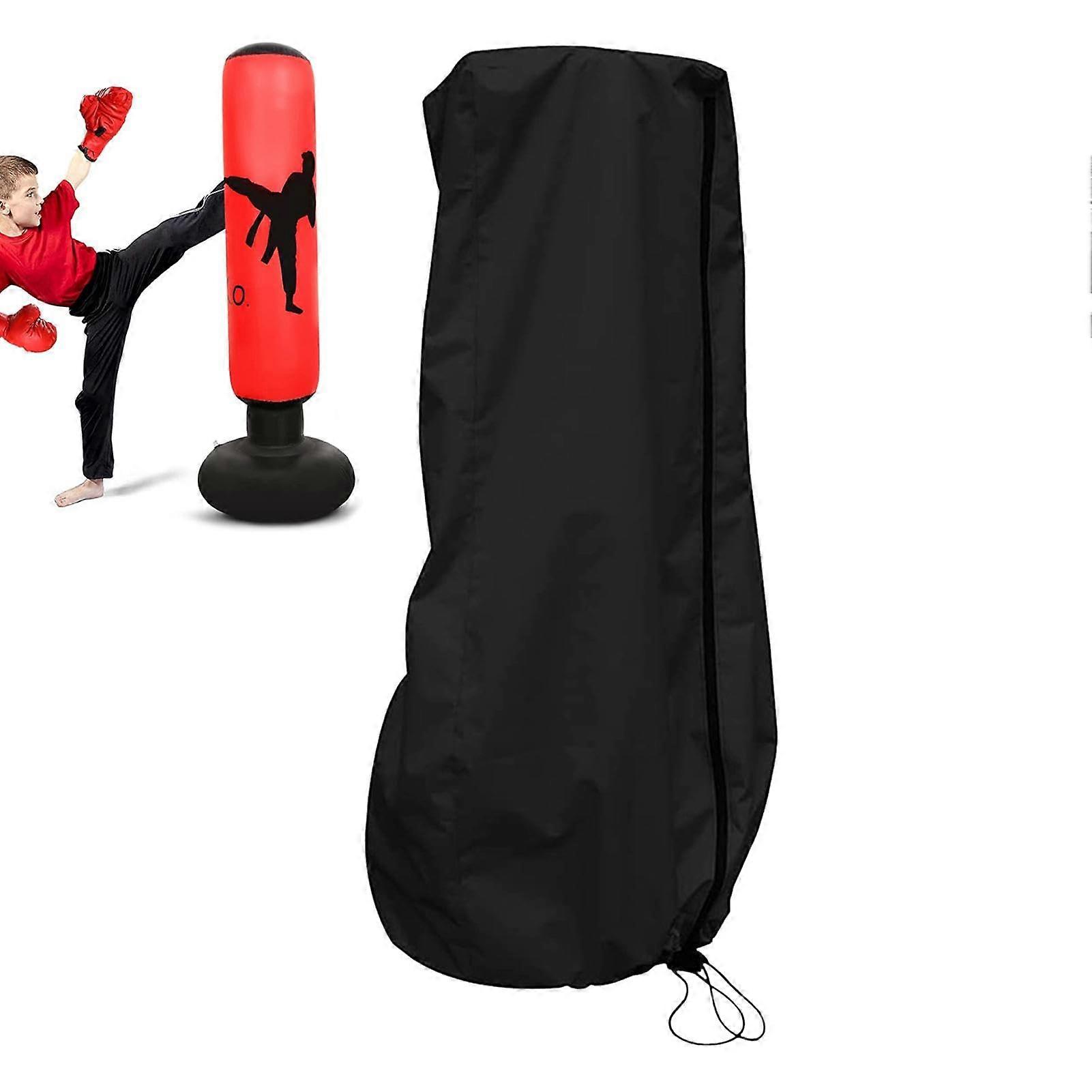 Waterproof Punching Bag Cover with Adjustable Drawstring Hem, Heavy Duty Kickboxing Bag Protector