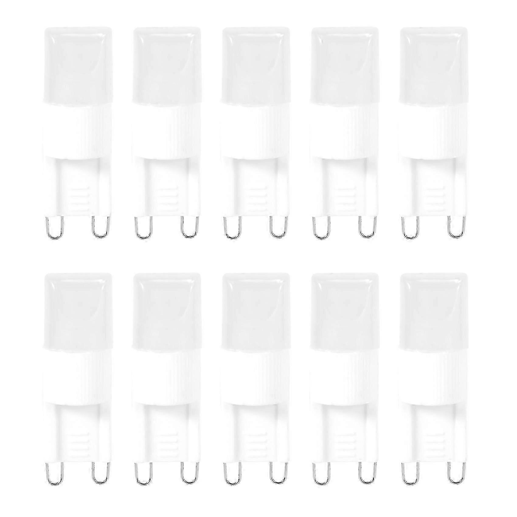 10x G9 1W LED Bulb Warm White 3500K - Lamp Light Replacement