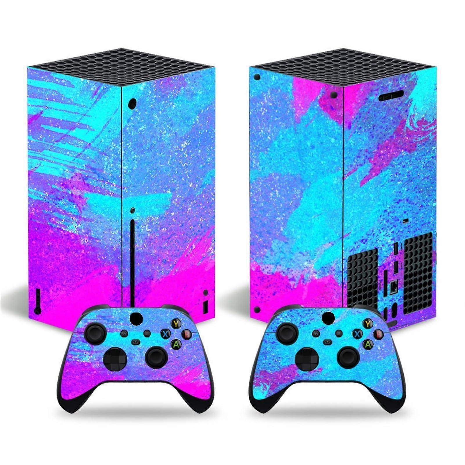 Vinyl Skin Wrap with 360° Full Coverage and Controller Decals, Scratch Protection for Xbox Series X