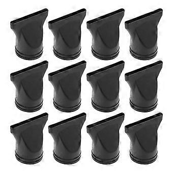 Embouts de sèche-cheveux pour coiffure, 12 diffuseurs noirs