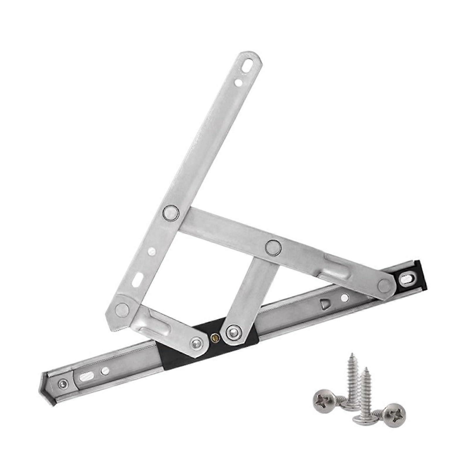 16 Inch Stainless Steel Window Stay Push Pull Limiter Bracket FourLink Hinge for Flat Open Windows