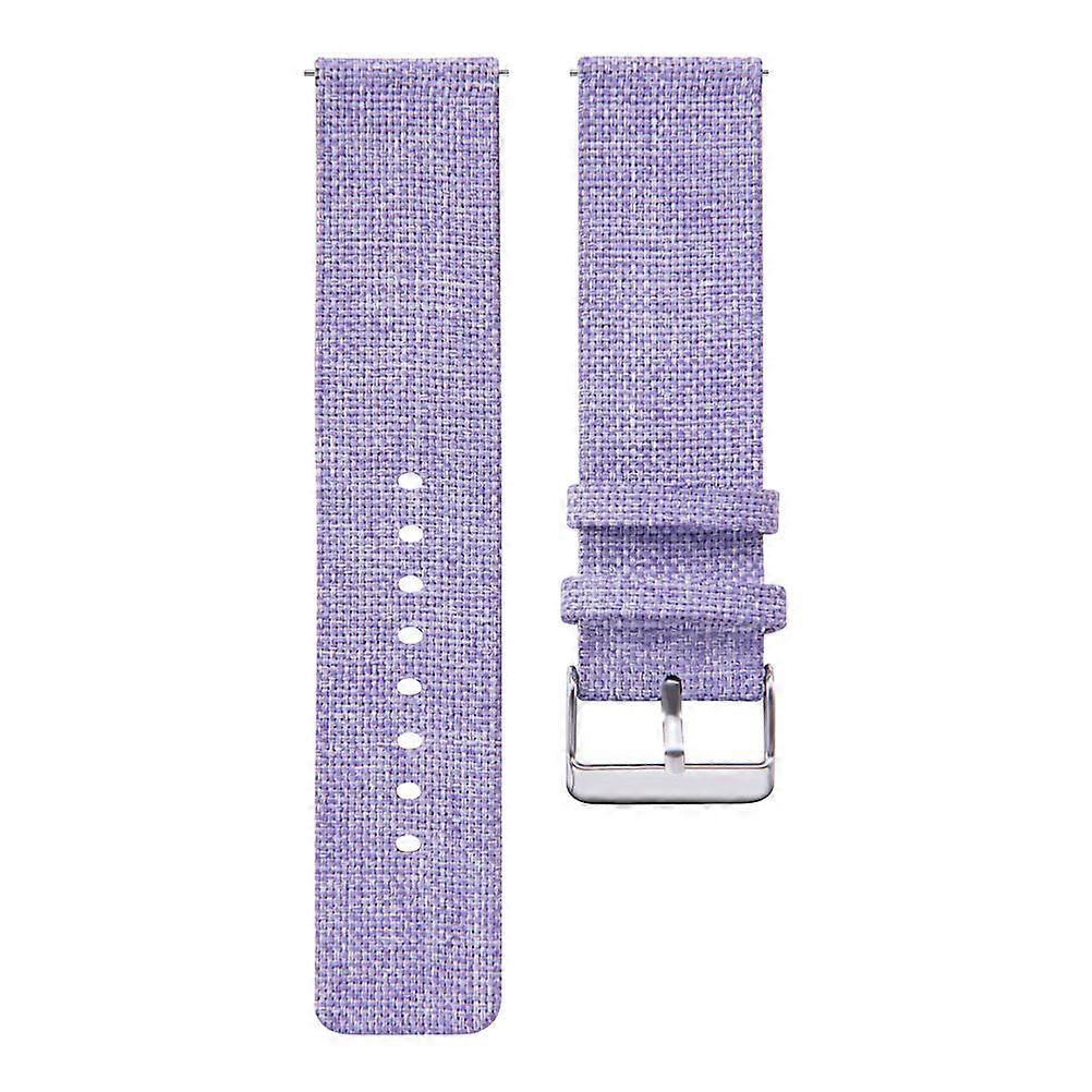 Watch Replacement Strap Nylon Canvas for Smartwatch Use 1Pcs Purple
